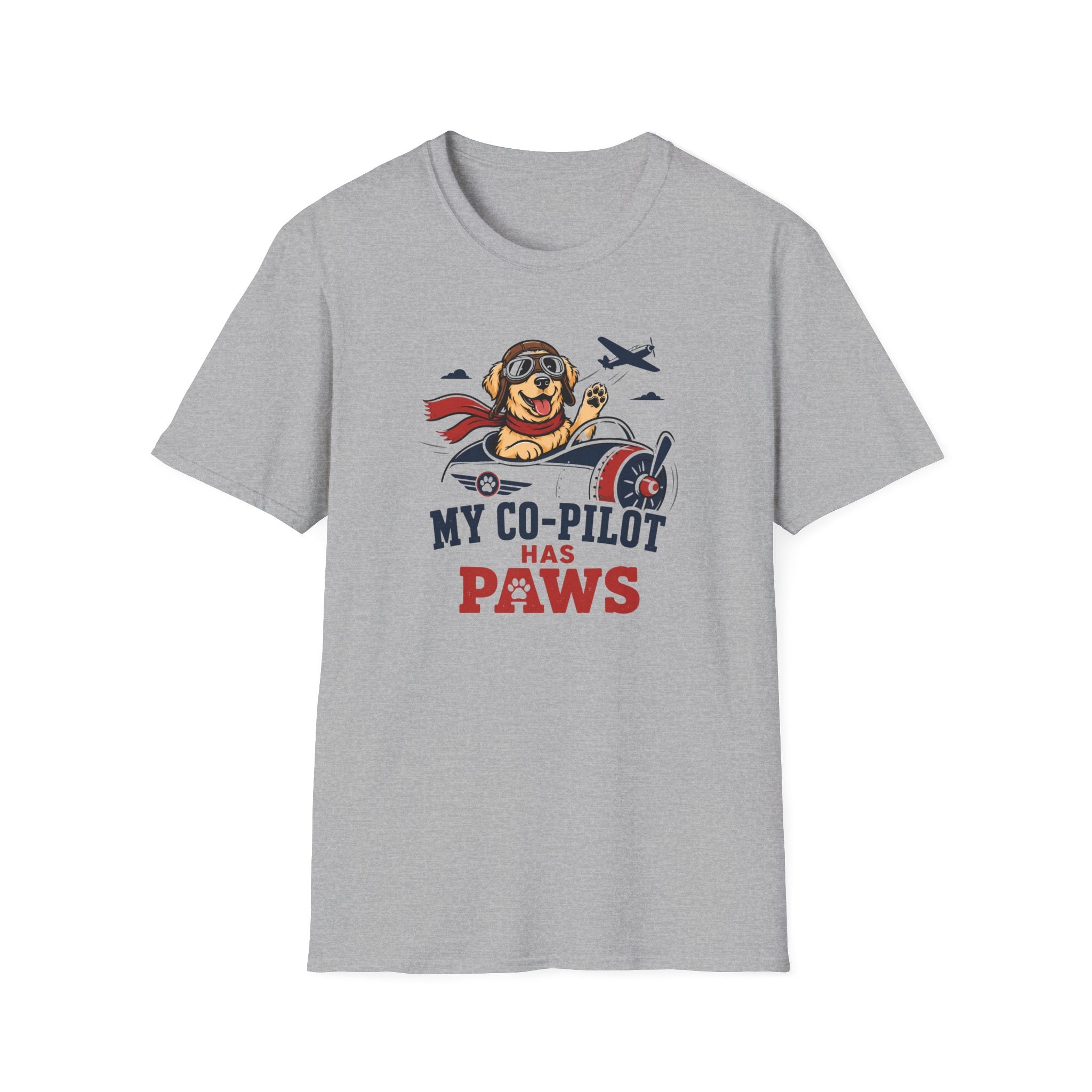 My Co-Pilot Has Paws T-Shirt
