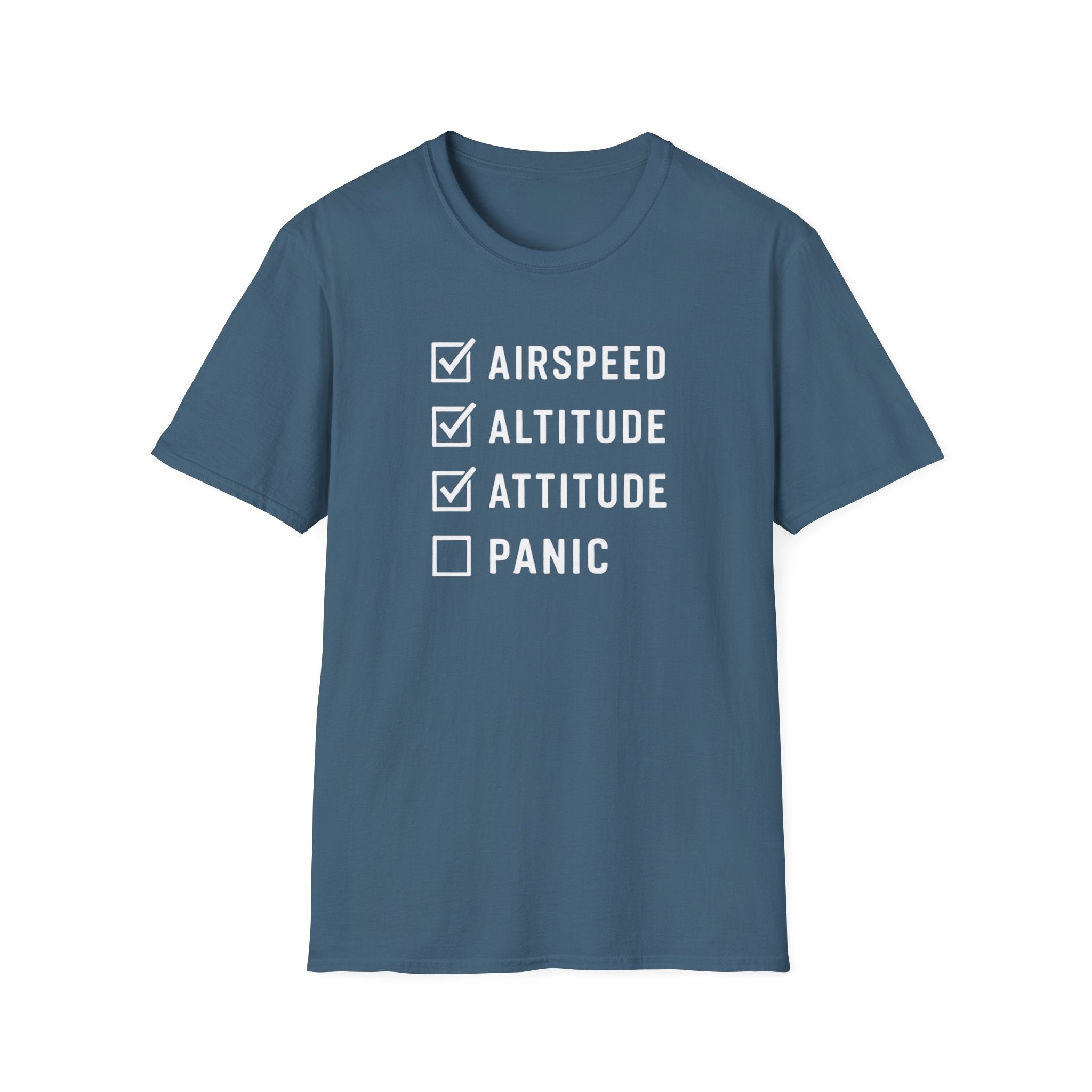 Airspeed Altitude Attitude Panic T-Shirt