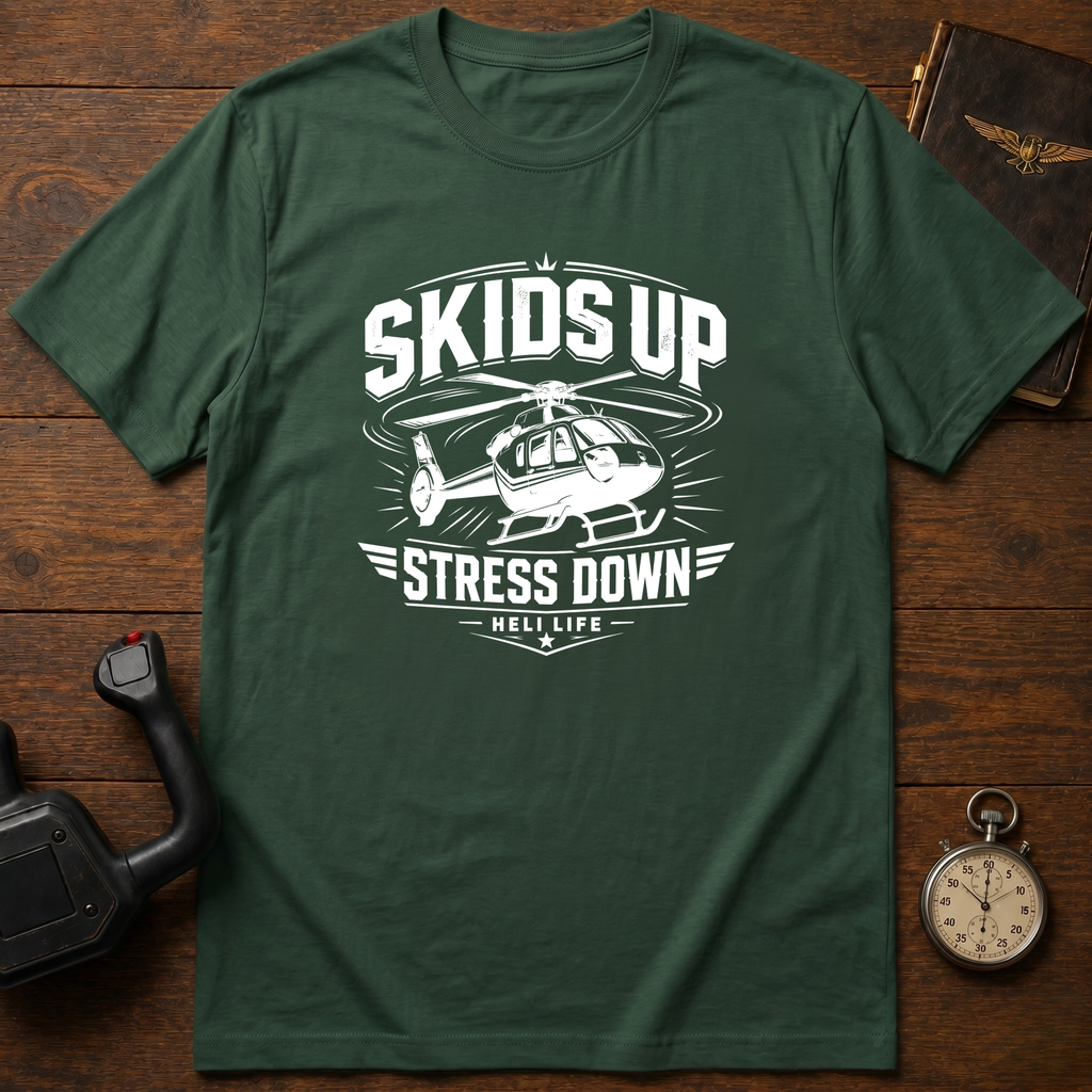 Skids Up Stress Down Mono T-Shirt