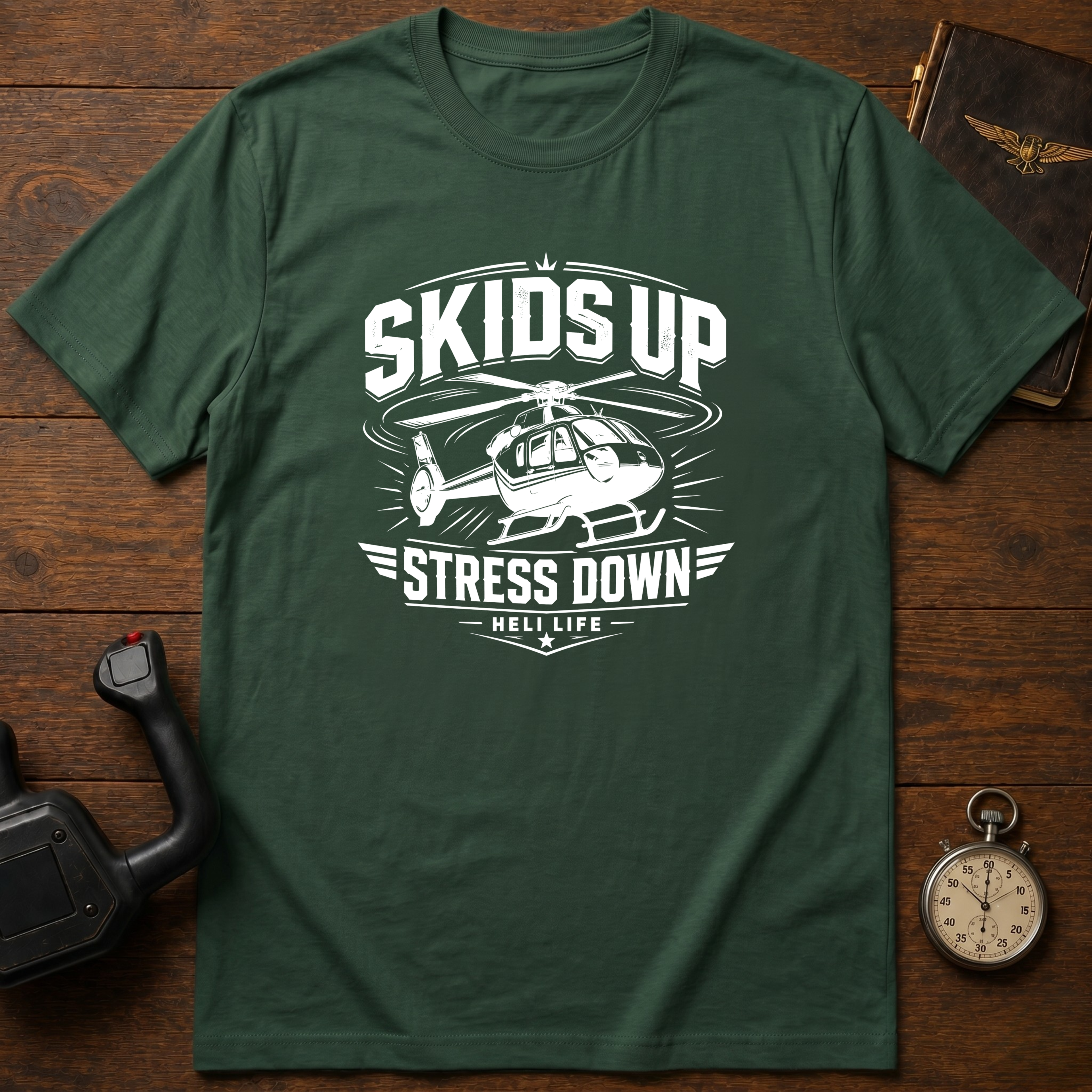 Skids Up Stress Down Mono T-Shirt