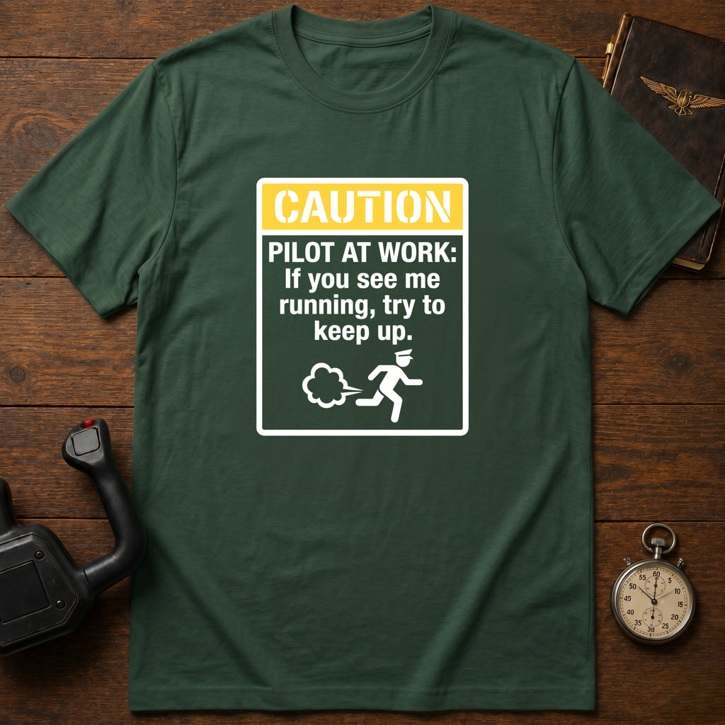 Caution: Pilot At Work T-Shirt