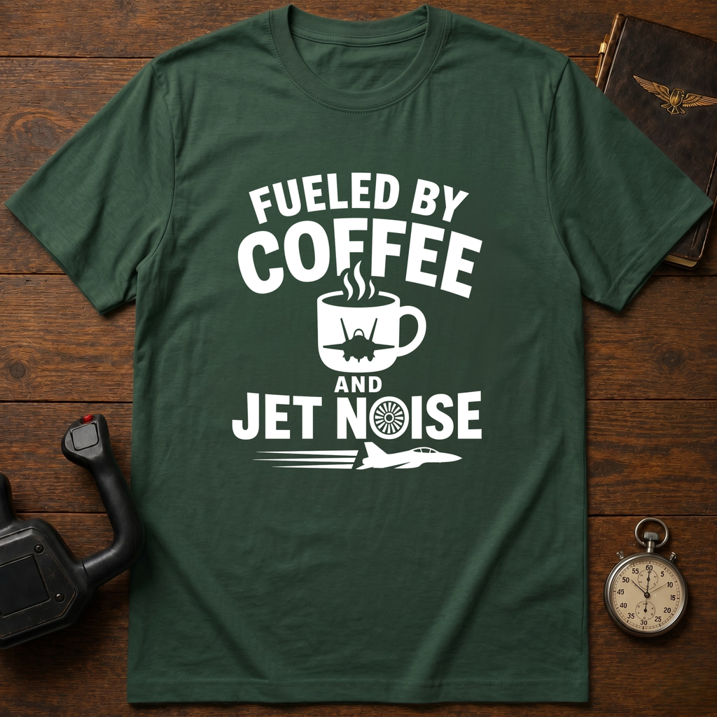 Fueled By Coffee And Jet Noise T-Shirt