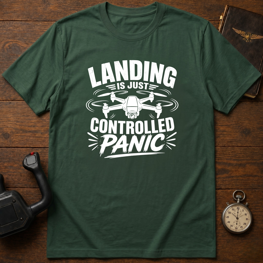 Landing Is Just Controlled Panic T-Shirt