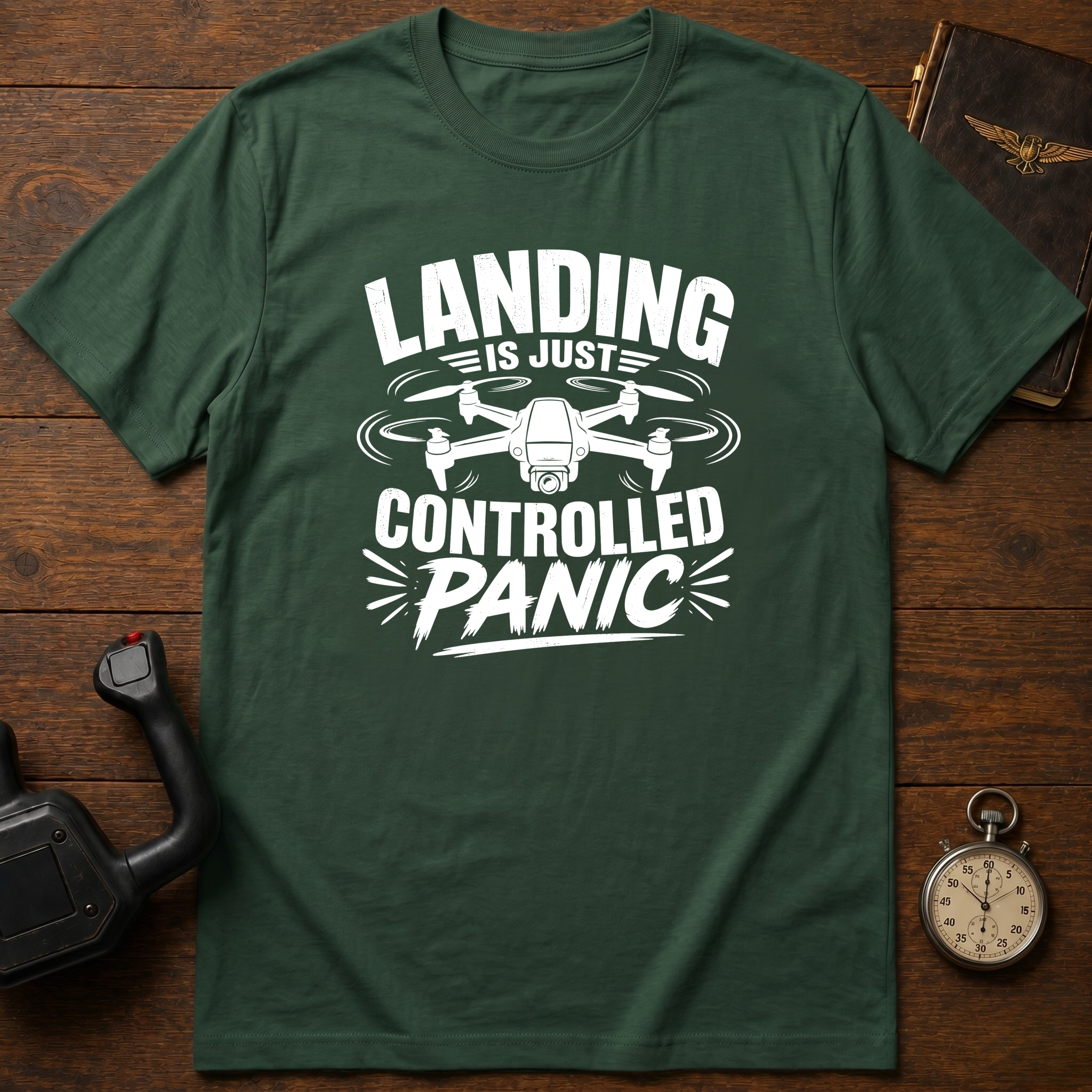 Landing Is Just Controlled Panic T-Shirt