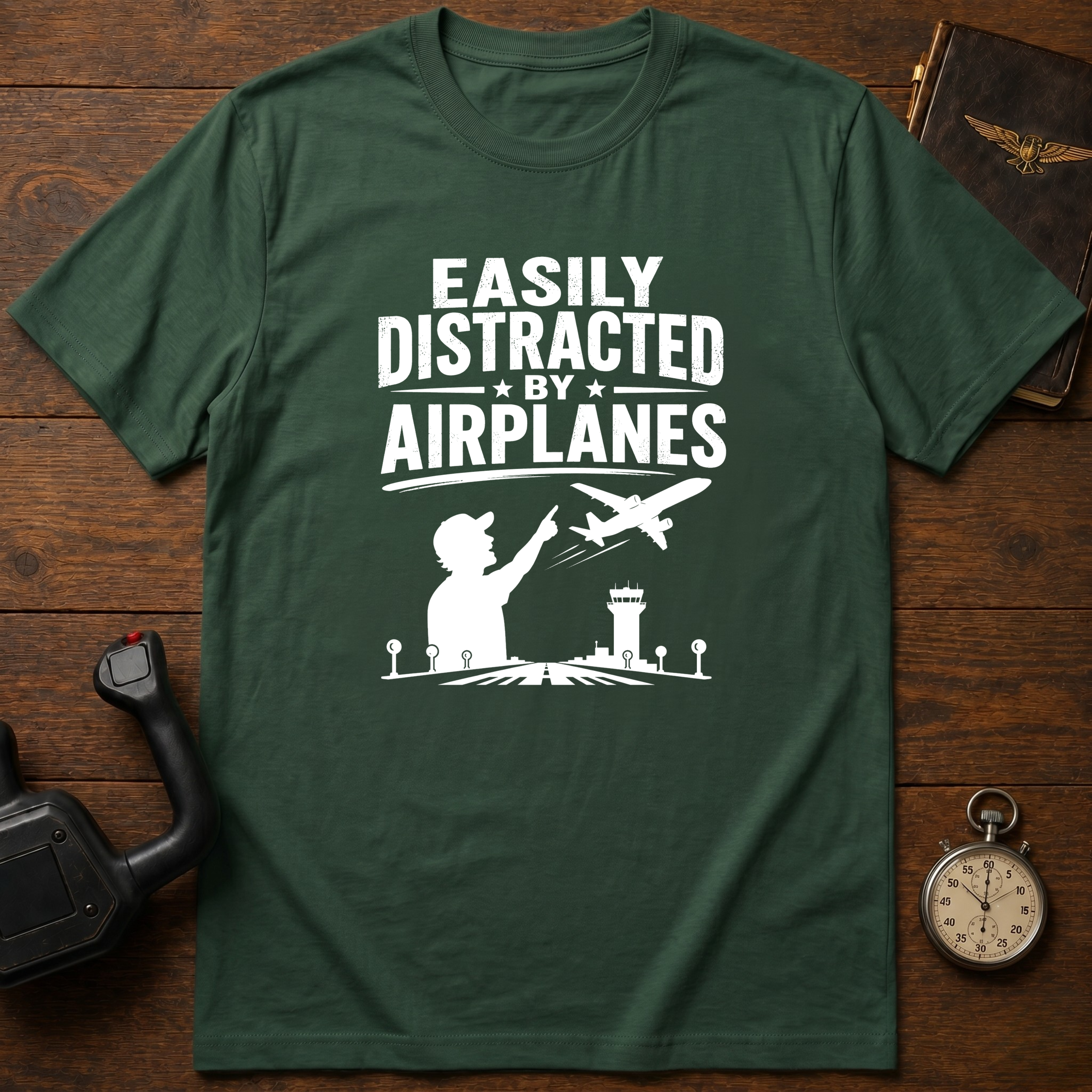 Easily Distracted By Airplanes T-Shirt