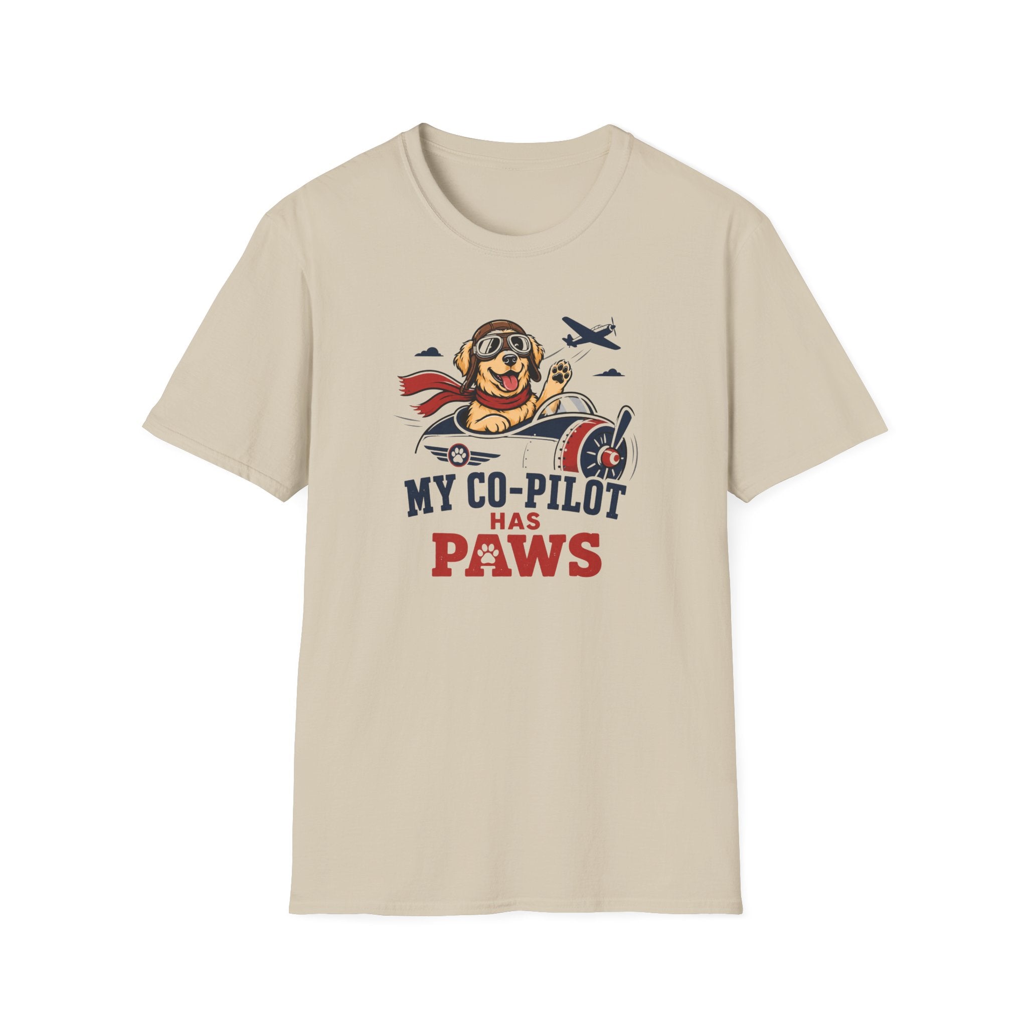 My Co-Pilot Has Paws T-Shirt