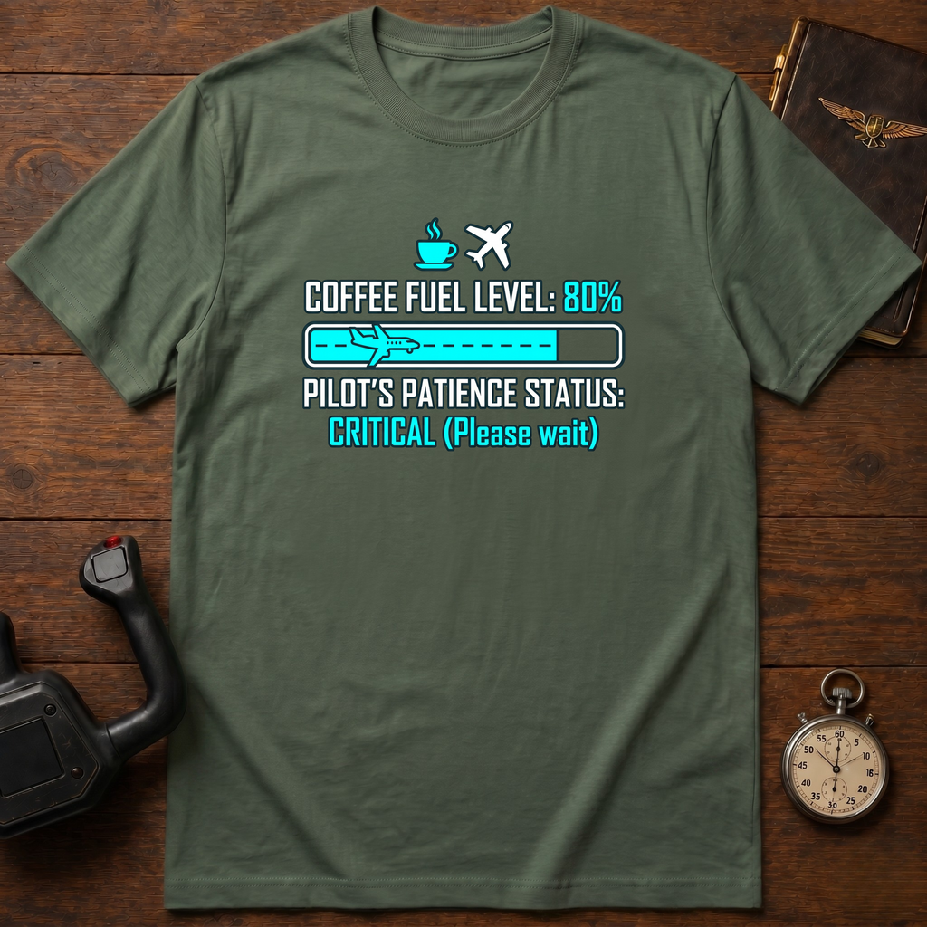 Coffee Fuel Level: 80% T-Shirt