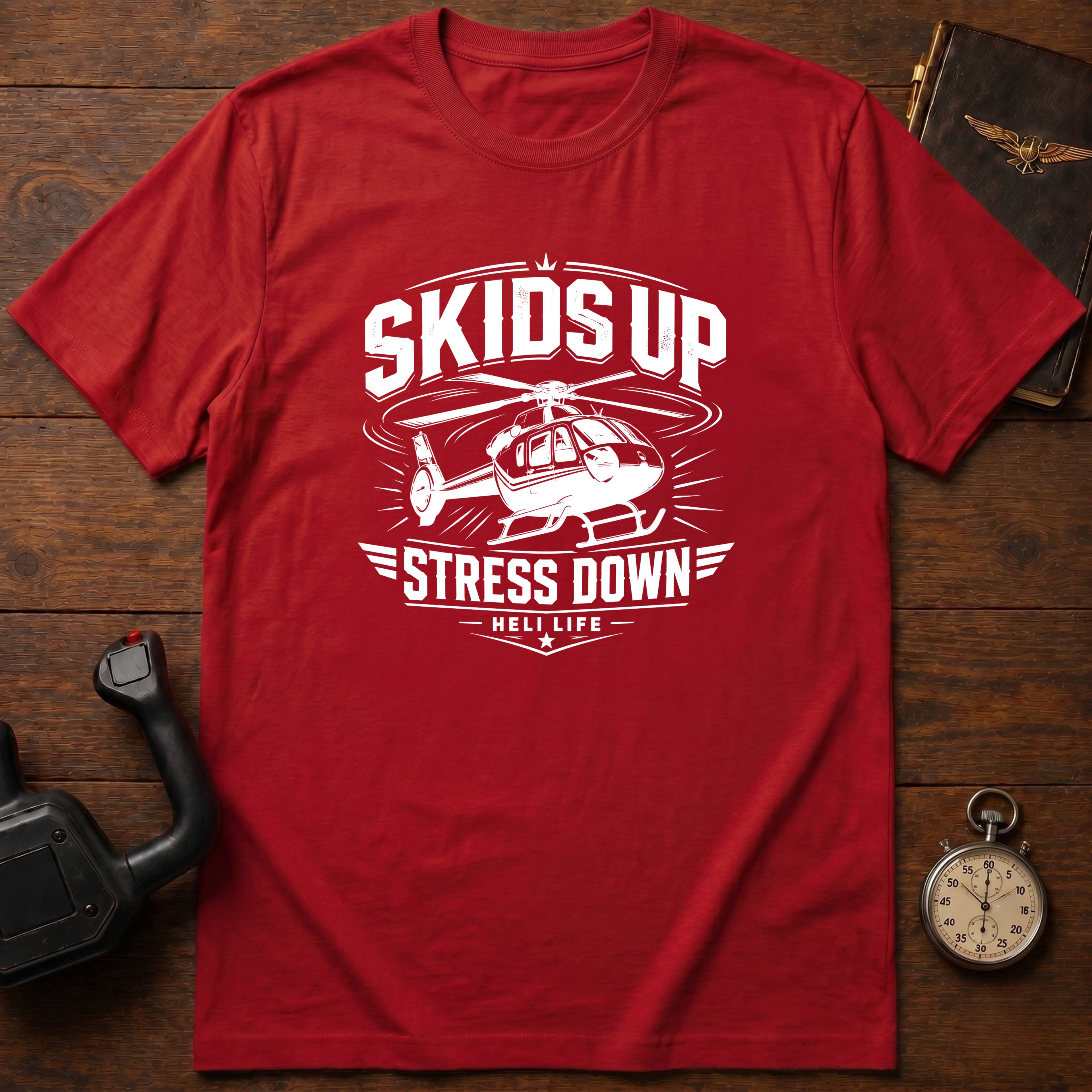 Skids Up Stress Down Mono T-Shirt