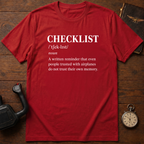 Checklist Definition T-Shirt