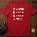 Airspeed Altitude Attitude Panic T-Shirt