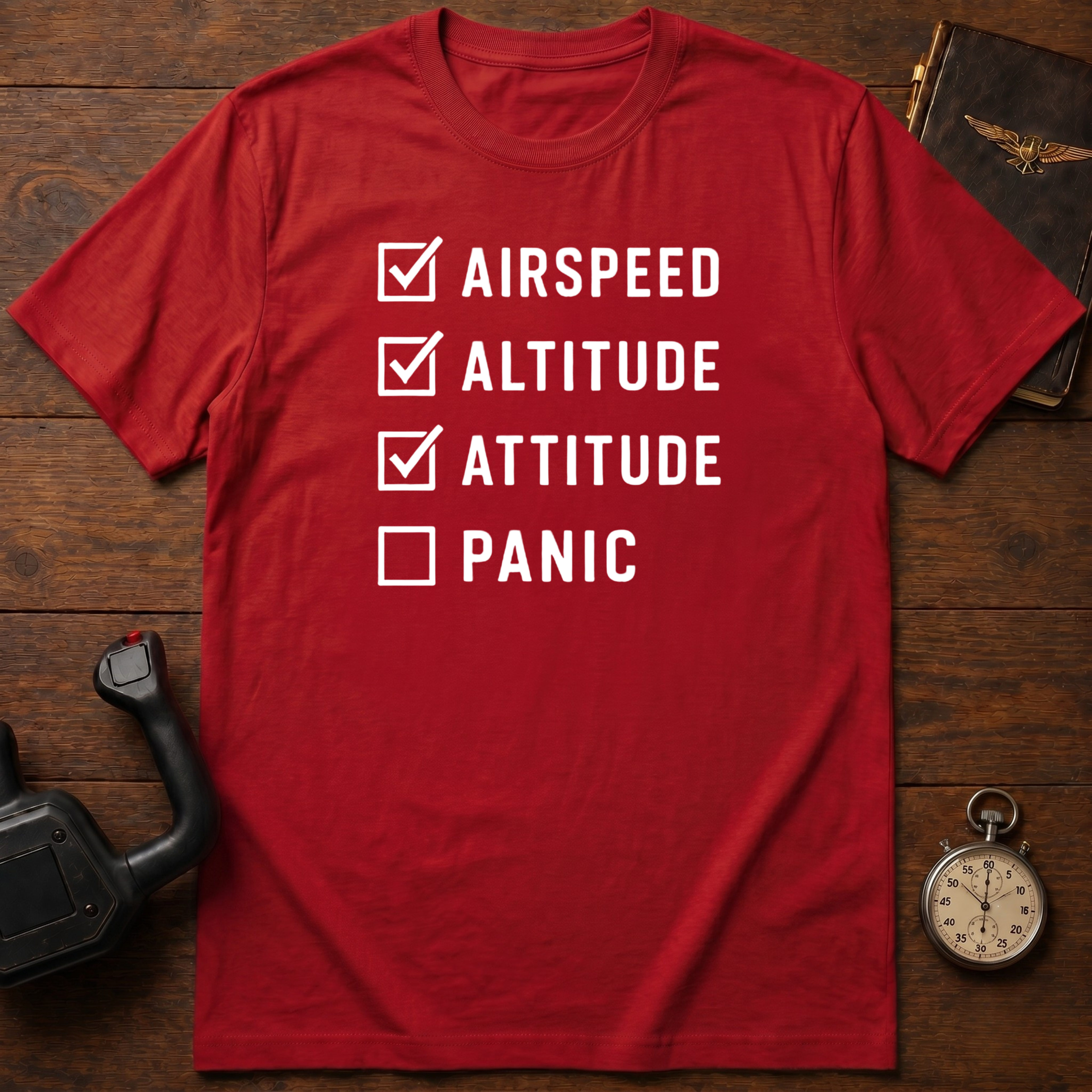 Airspeed Altitude Attitude Panic T-Shirt