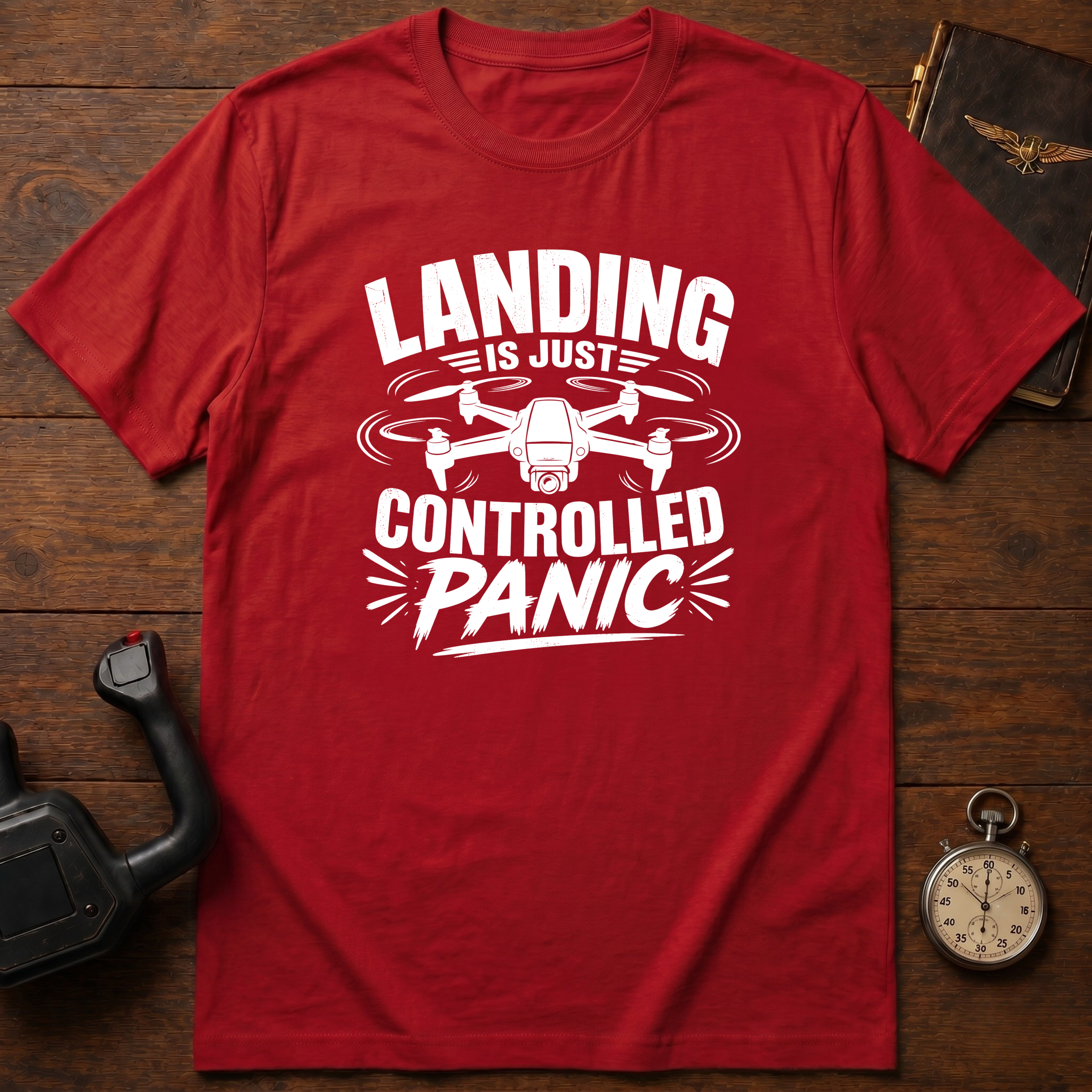 Landing Is Just Controlled Panic T-Shirt