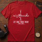 Lift Drag Thrust Weight T-Shirt