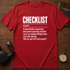 Checklist Defintion T-Shirt