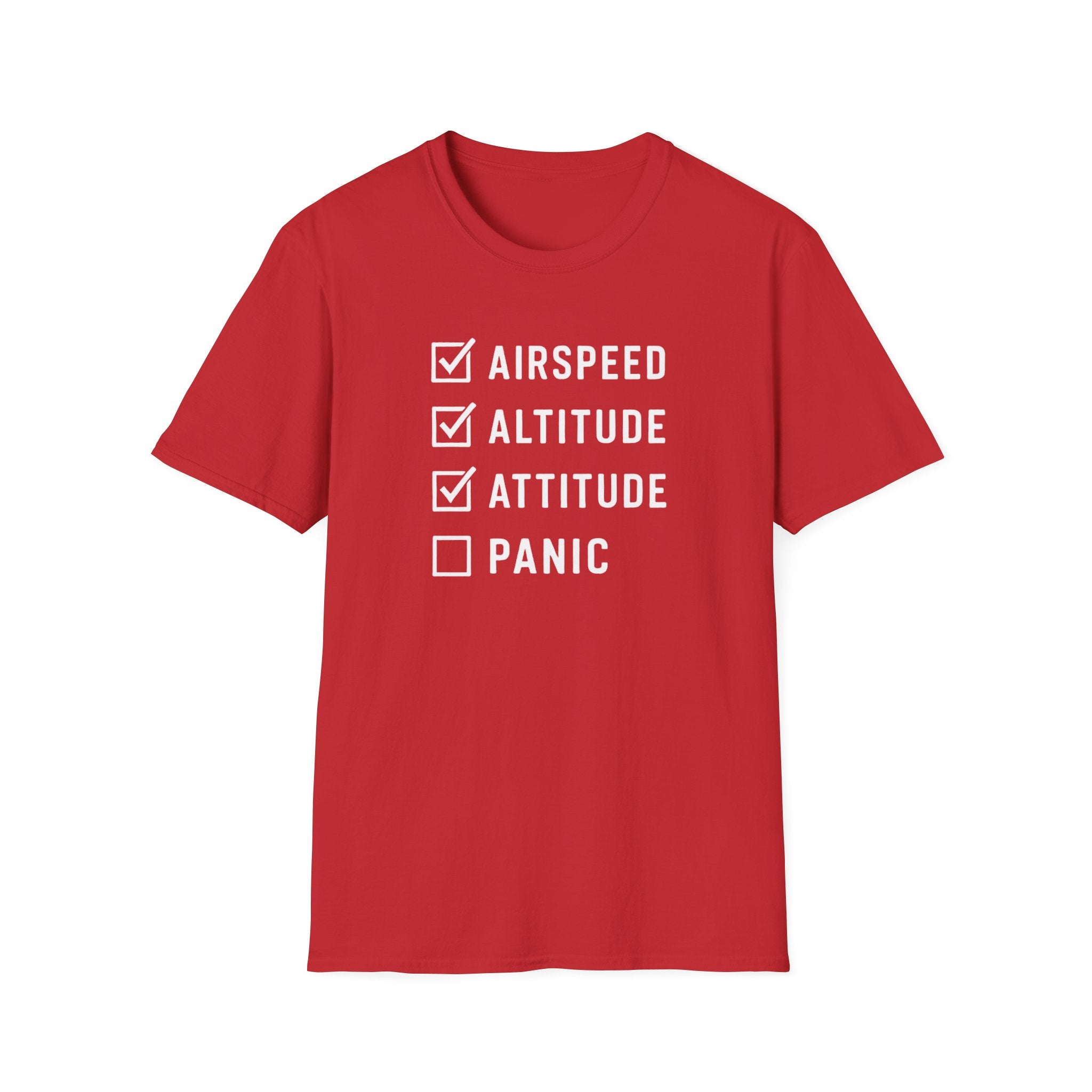 Airspeed Altitude Attitude Panic T-Shirt