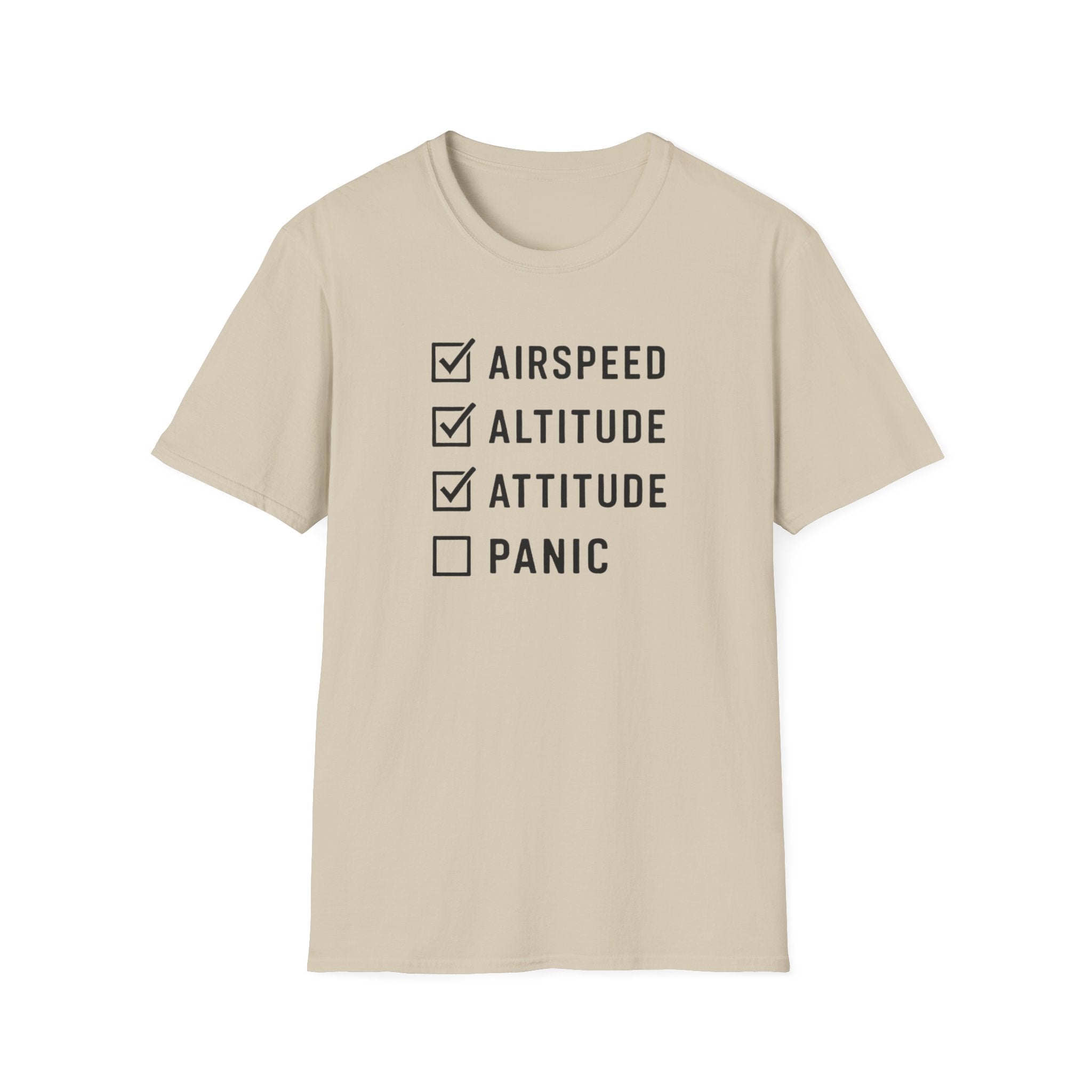 Airspeed Altitude Attitude Panic T-Shirt