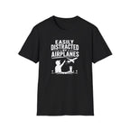 Easily Distracted By Airplanes T-Shirt