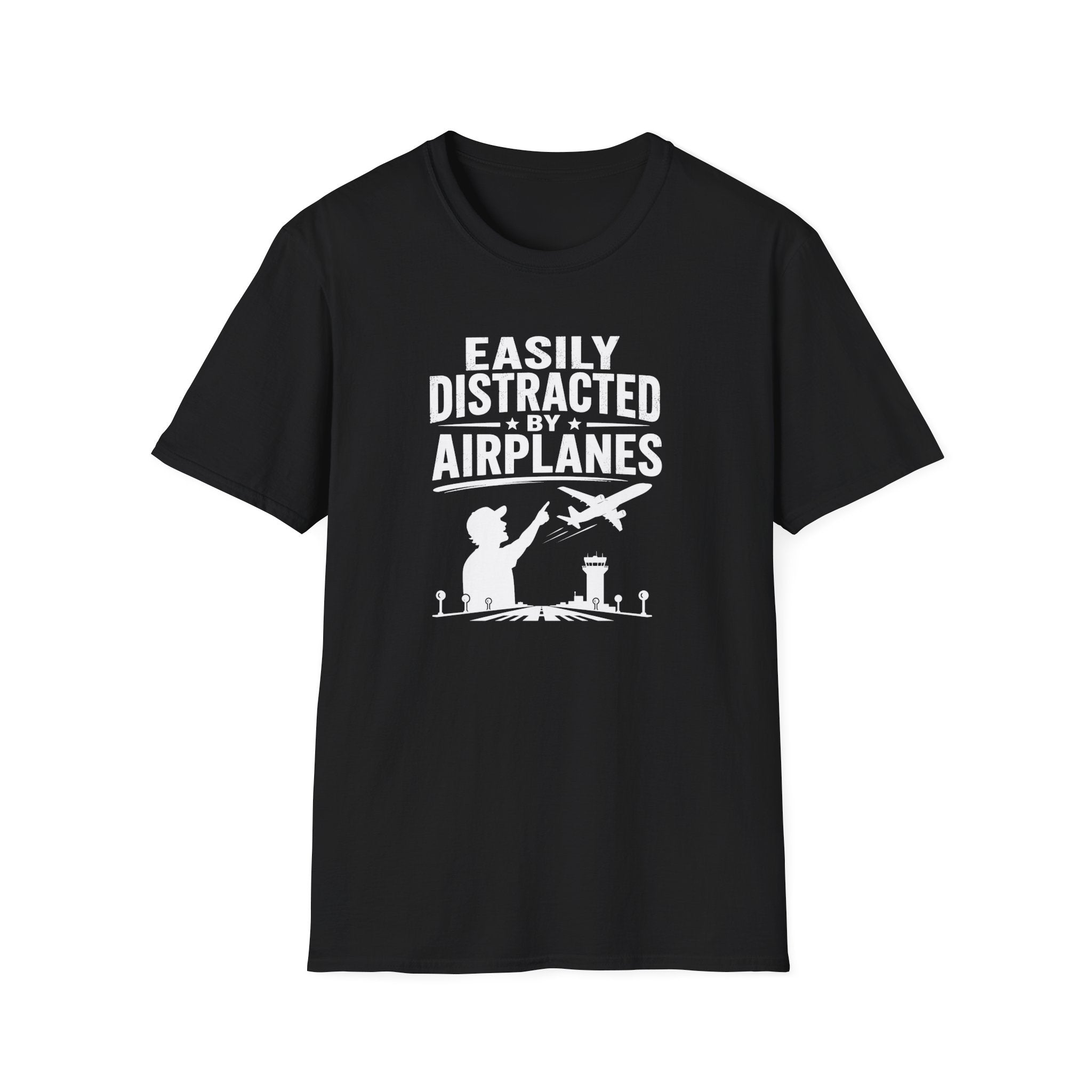 Easily Distracted By Airplanes T-Shirt