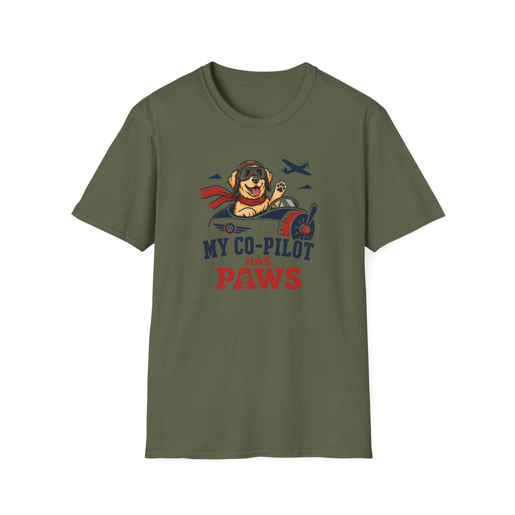 My Co-Pilot Has Paws T-Shirt