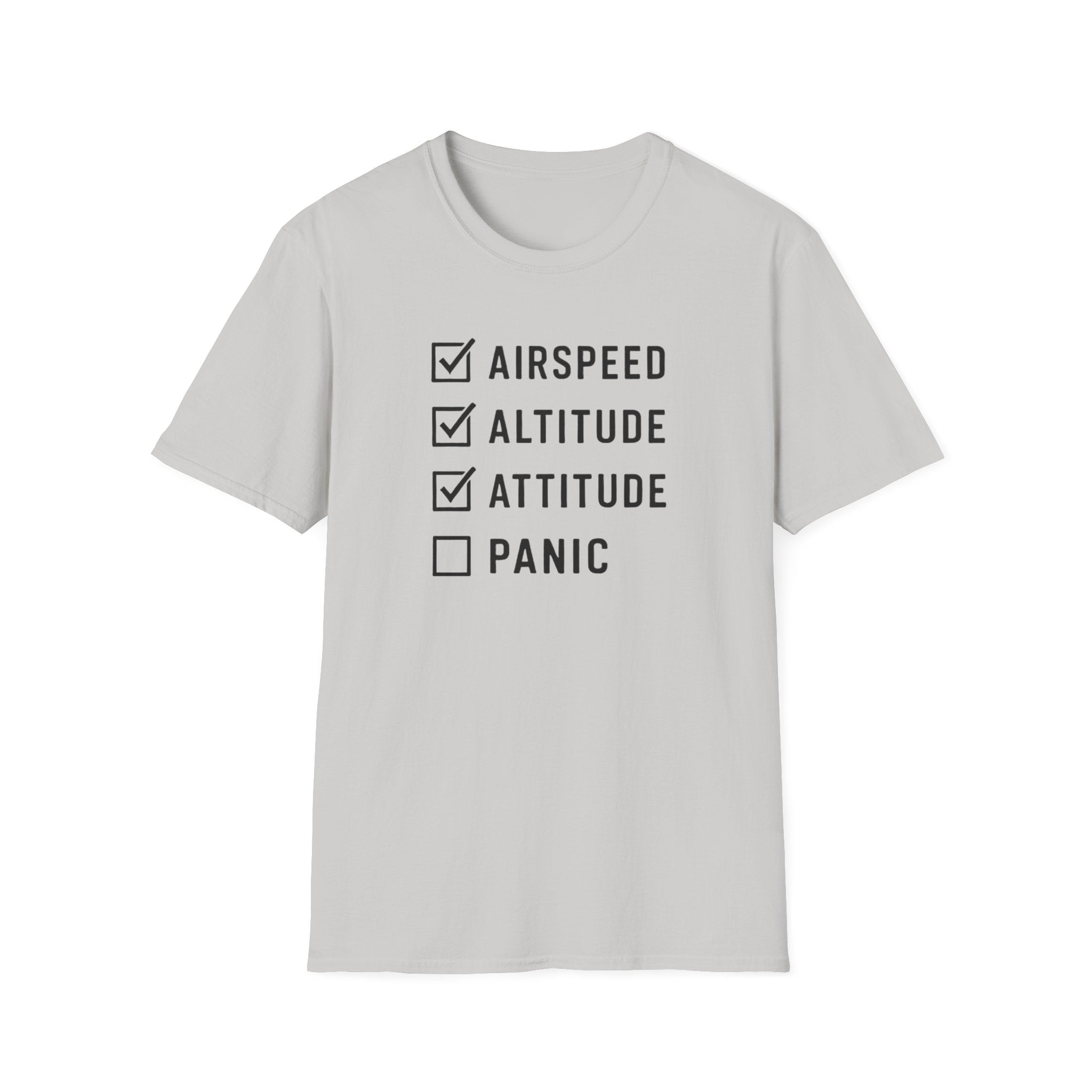 Airspeed Altitude Attitude Panic T-Shirt