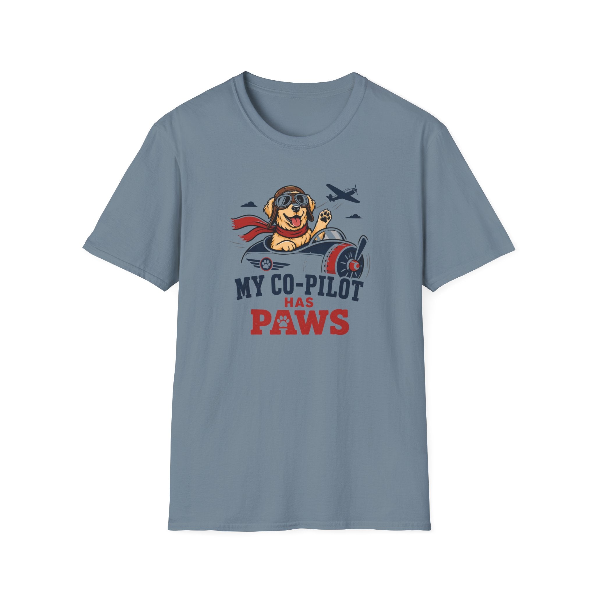 My Co-Pilot Has Paws T-Shirt