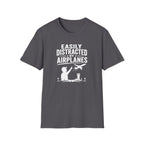 Easily Distracted By Airplanes T-Shirt