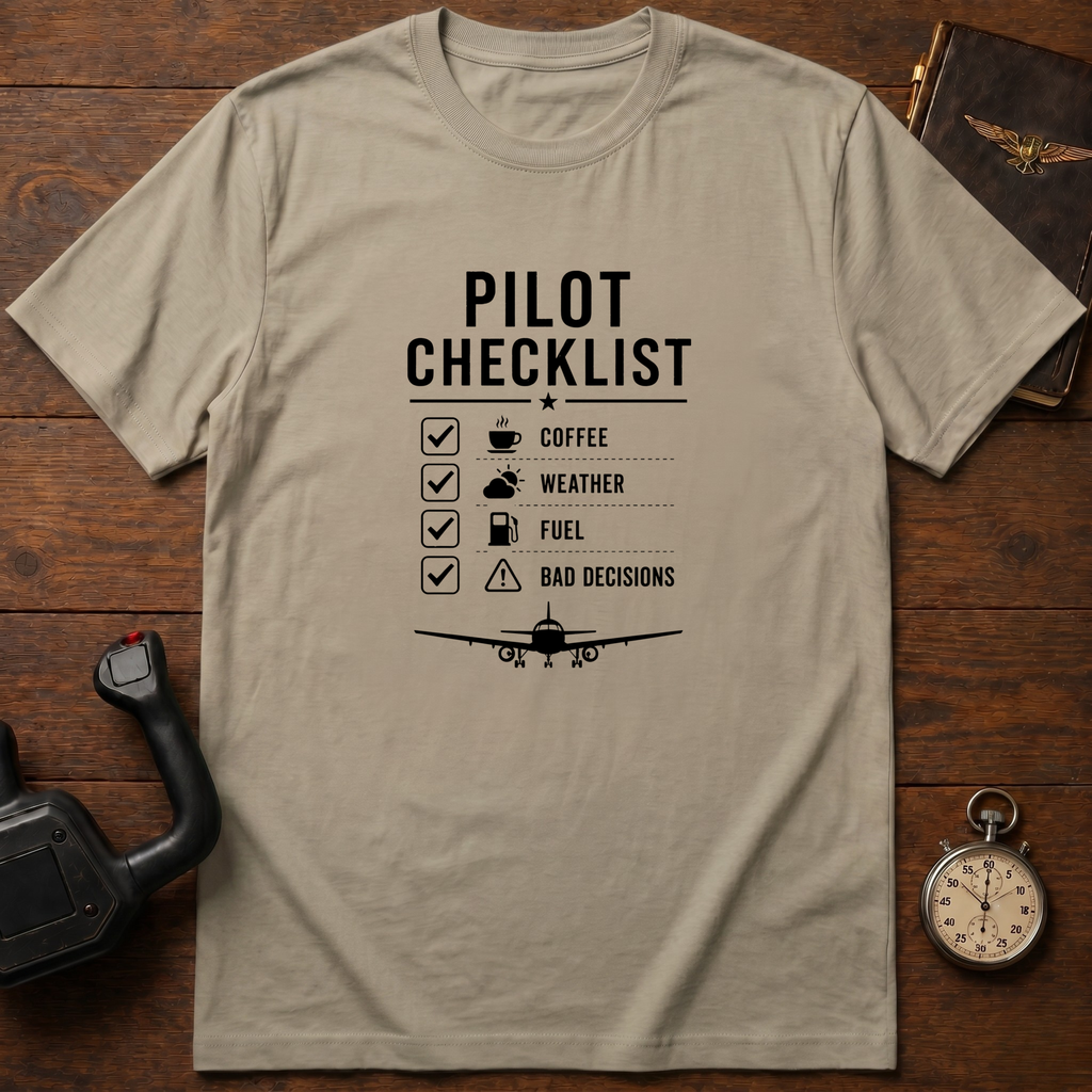 Pilot Checklist T-Shirt