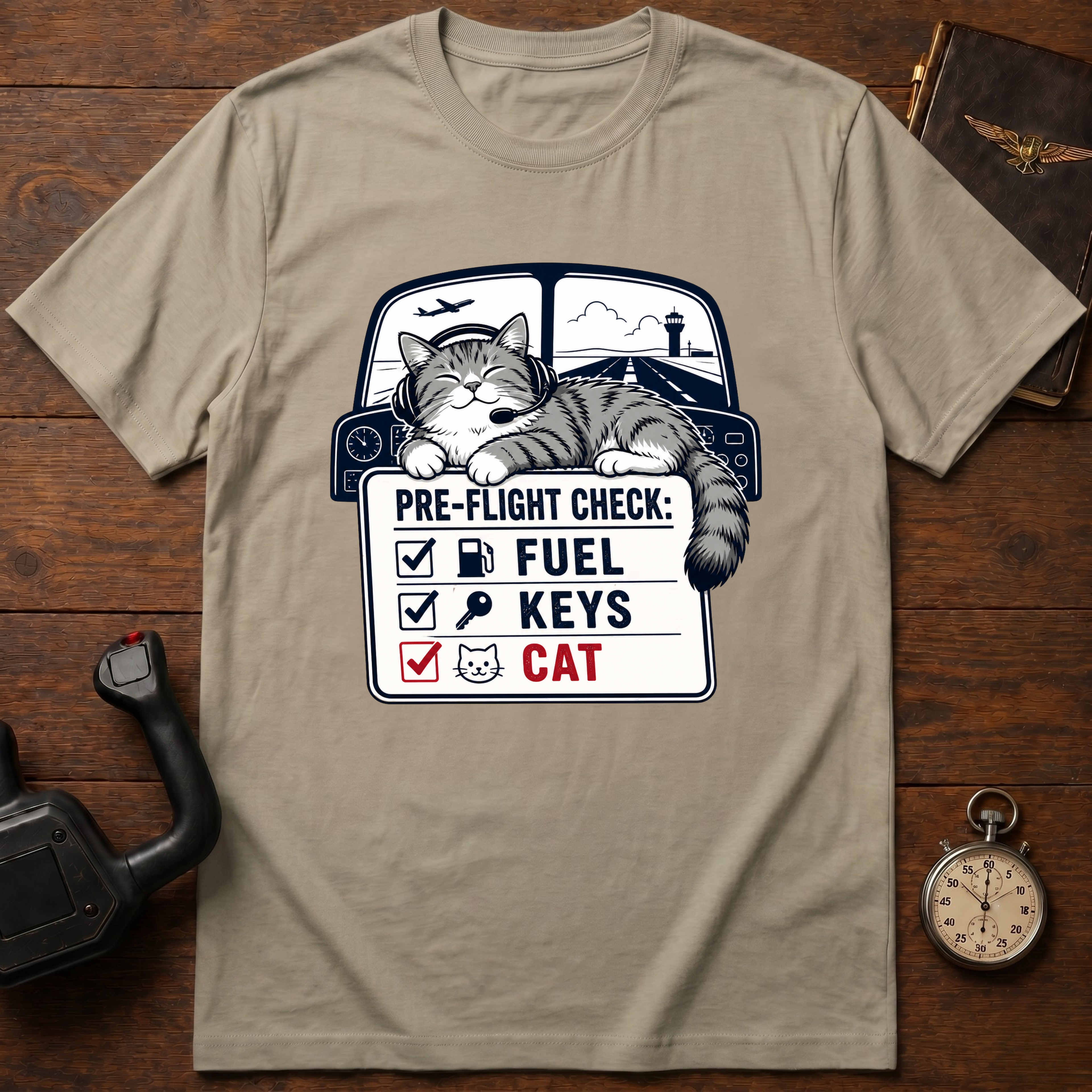 Pre-Flight Check - CAT T-Shirt