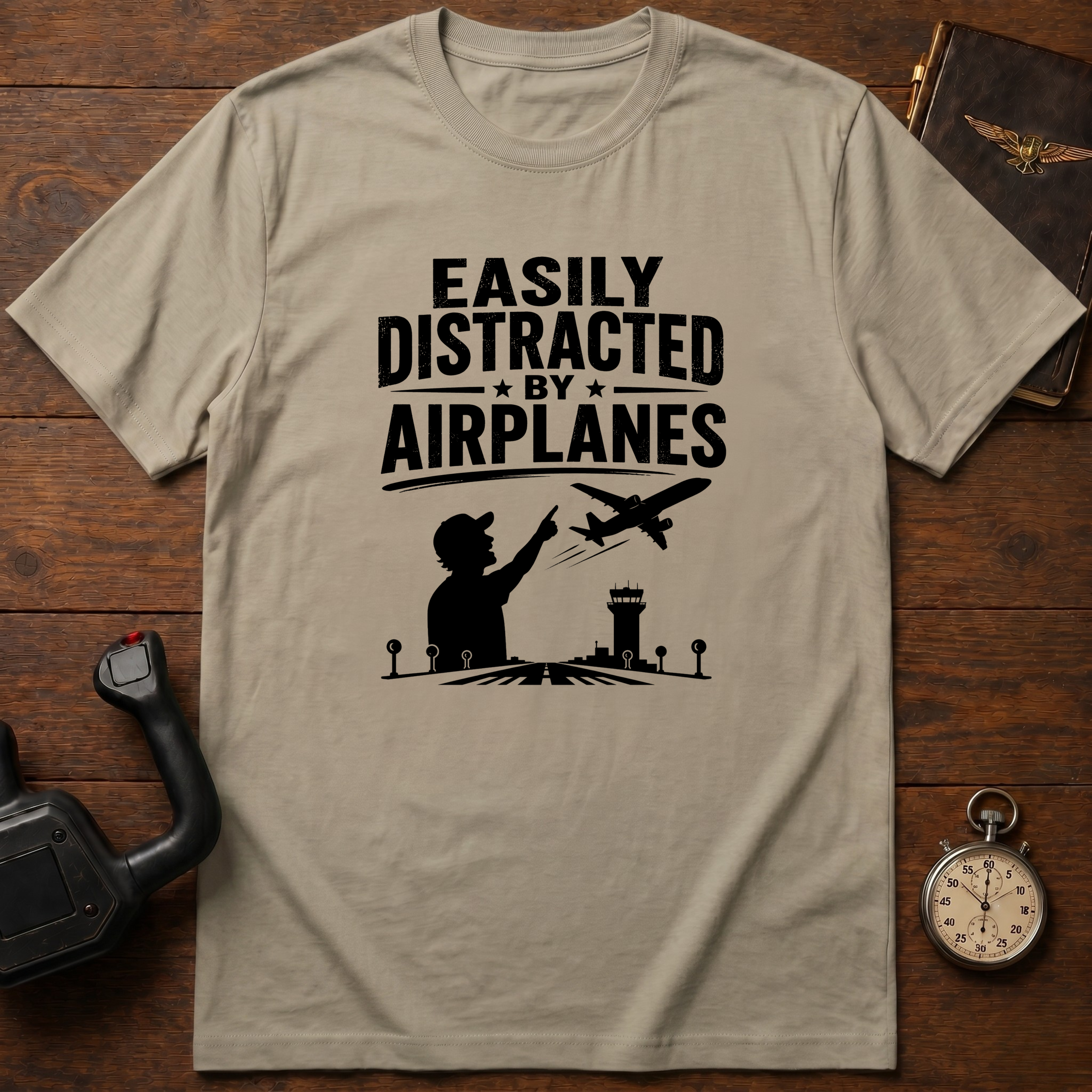 Easily Distracted By Airplanes T-Shirt