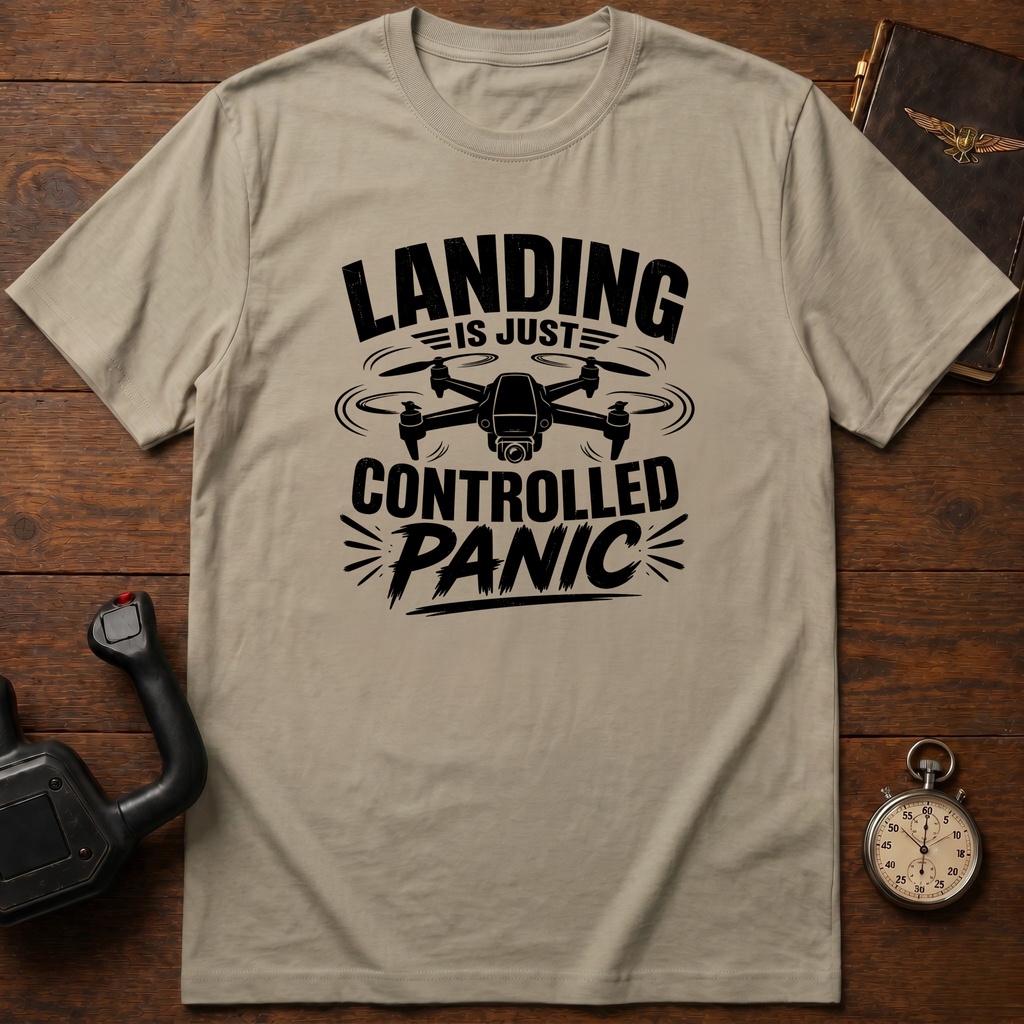 Landing Is Just Controlled Panic T-Shirt