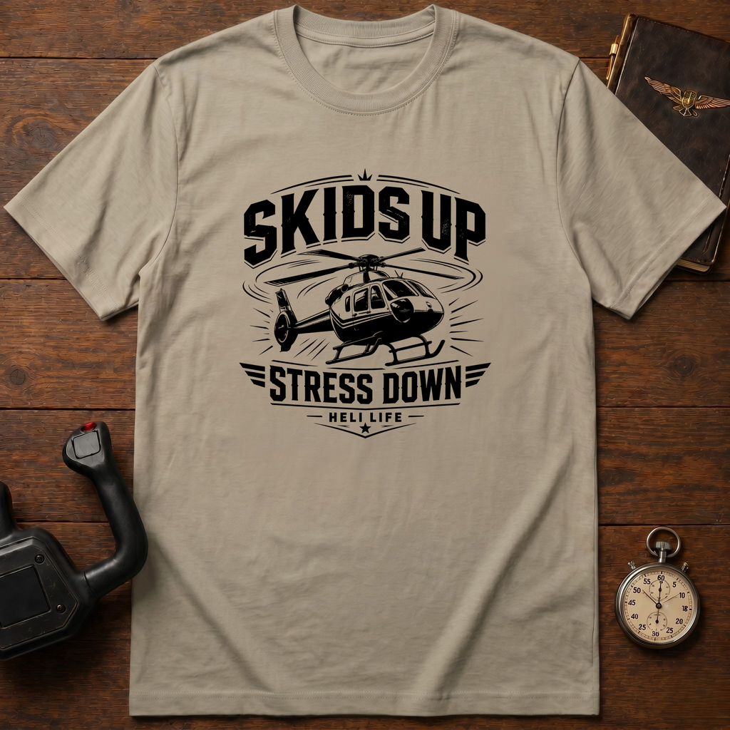 Skids Up Stress Down Mono T-Shirt