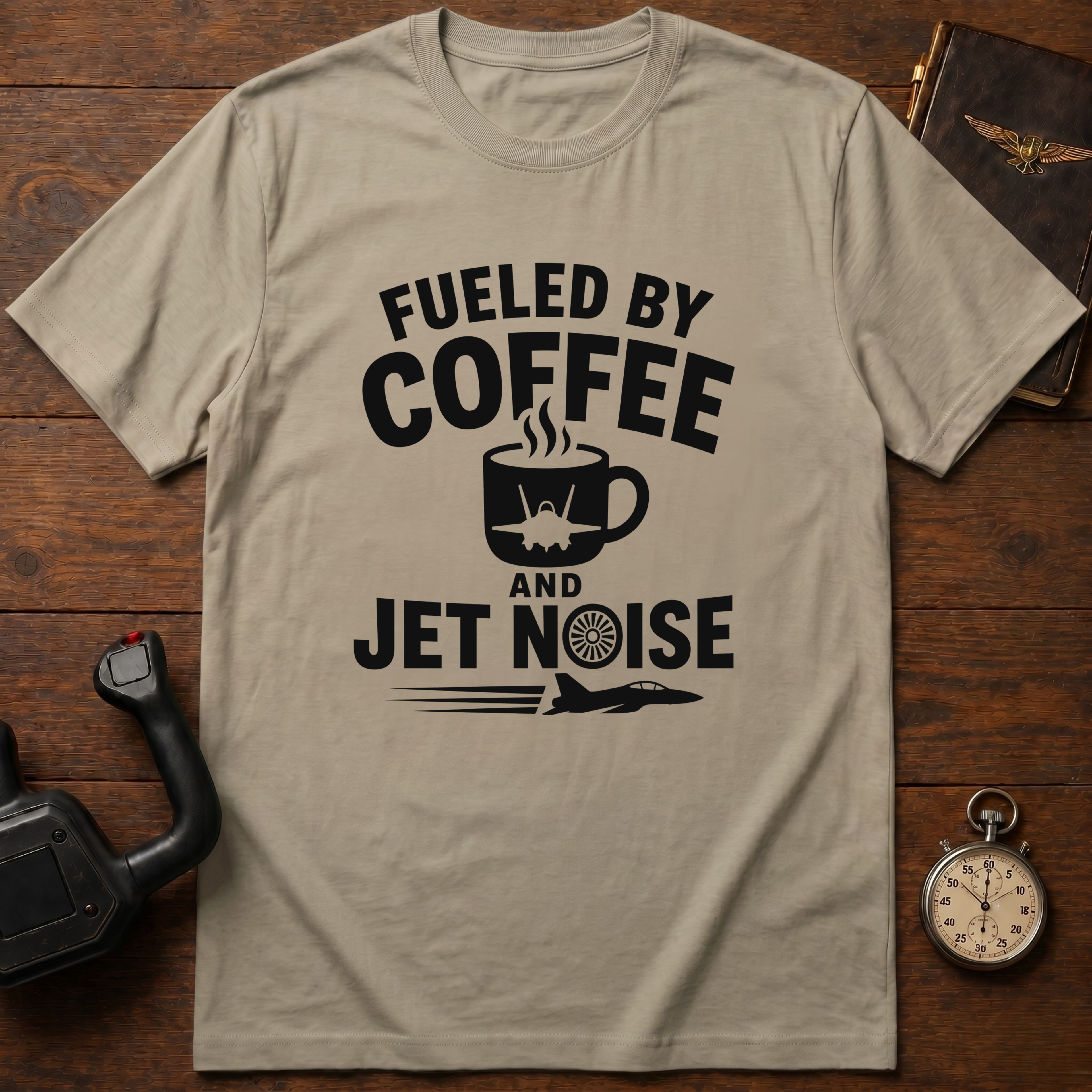 Fueled By Coffee And Jet Noise T-Shirt