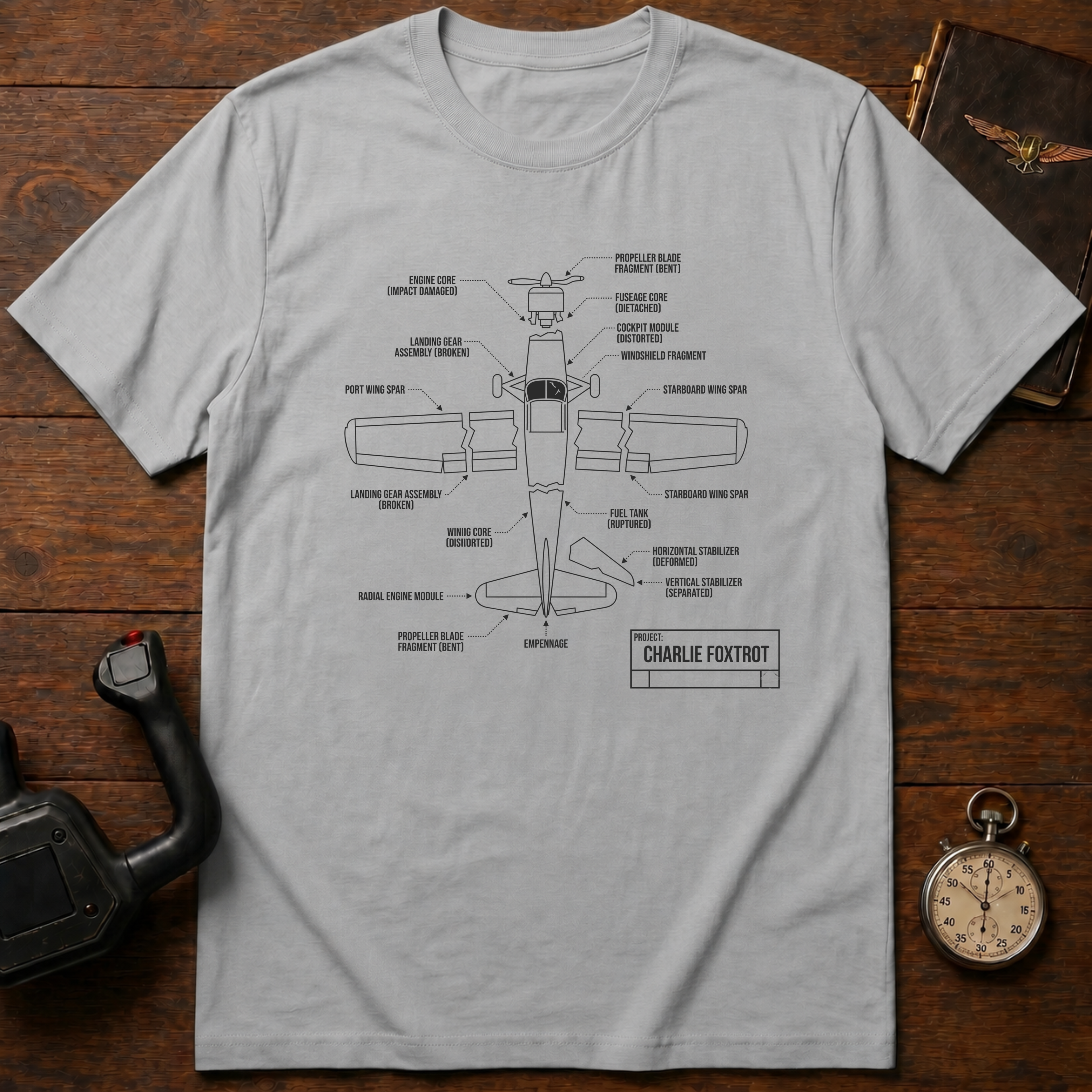 Charlie Foxtrot Schematics T-Shirt