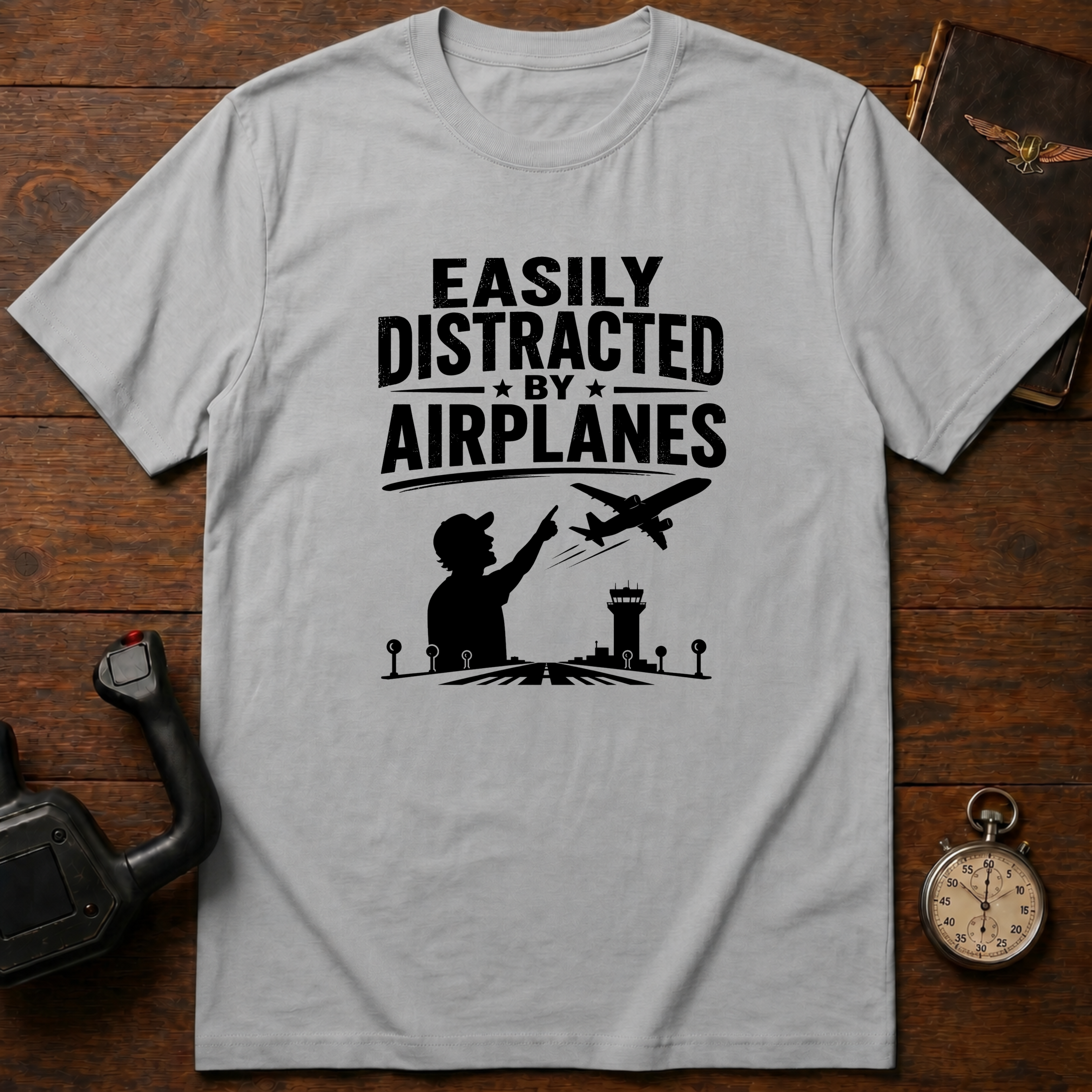 Easily Distracted By Airplanes T-Shirt