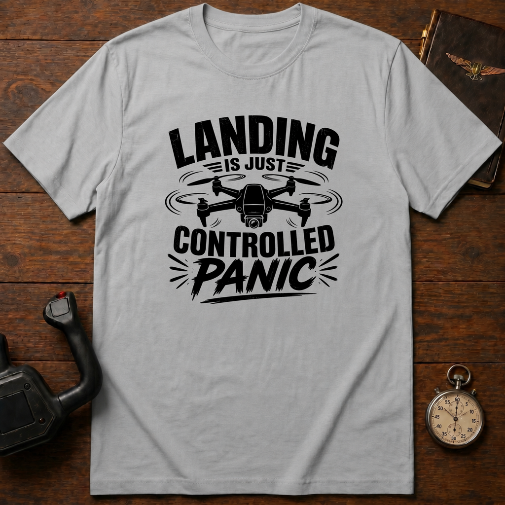 Landing Is Just Controlled Panic T-Shirt