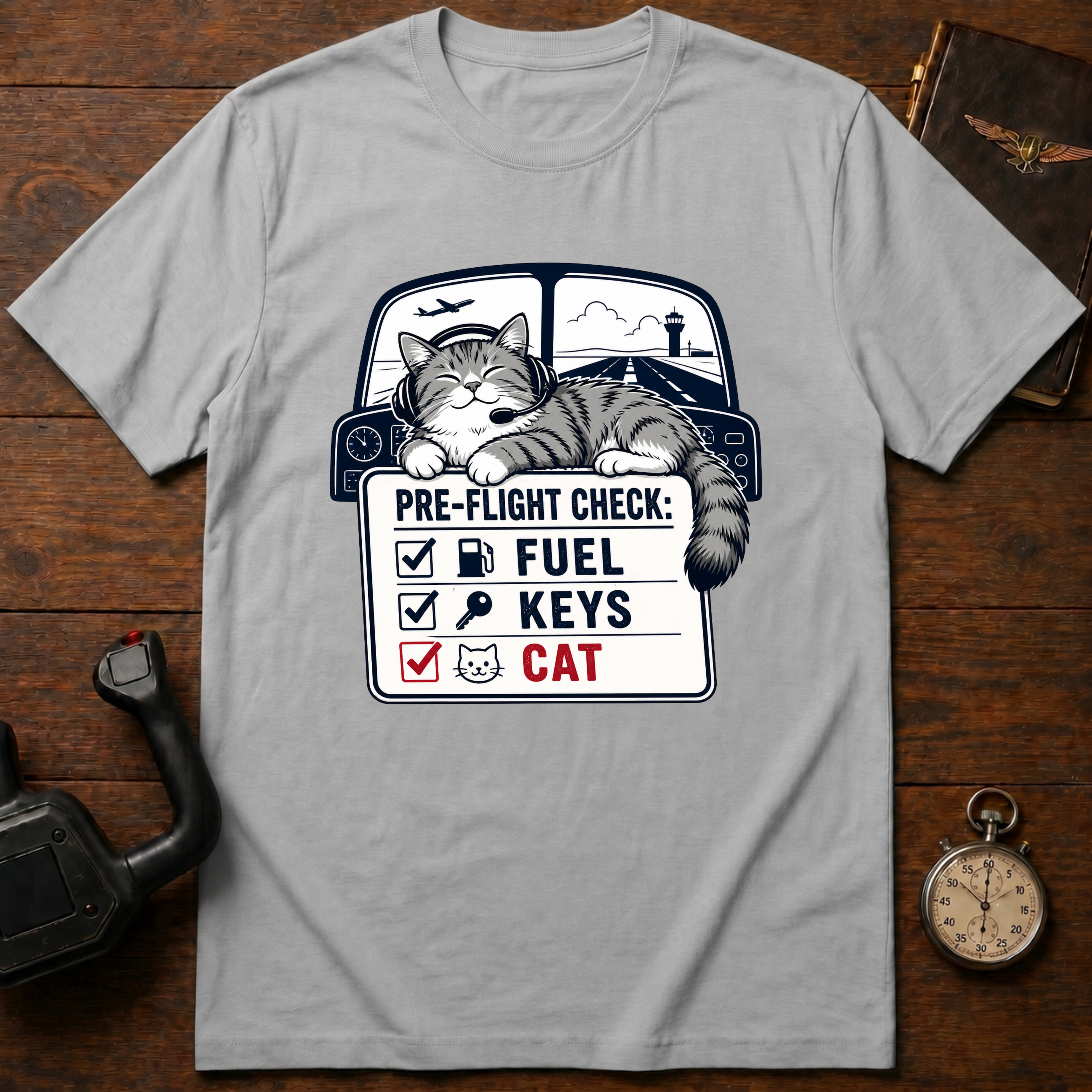Pre-Flight Check - CAT T-Shirt