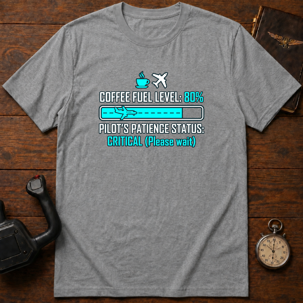 Coffee Fuel Level: 80% T-Shirt
