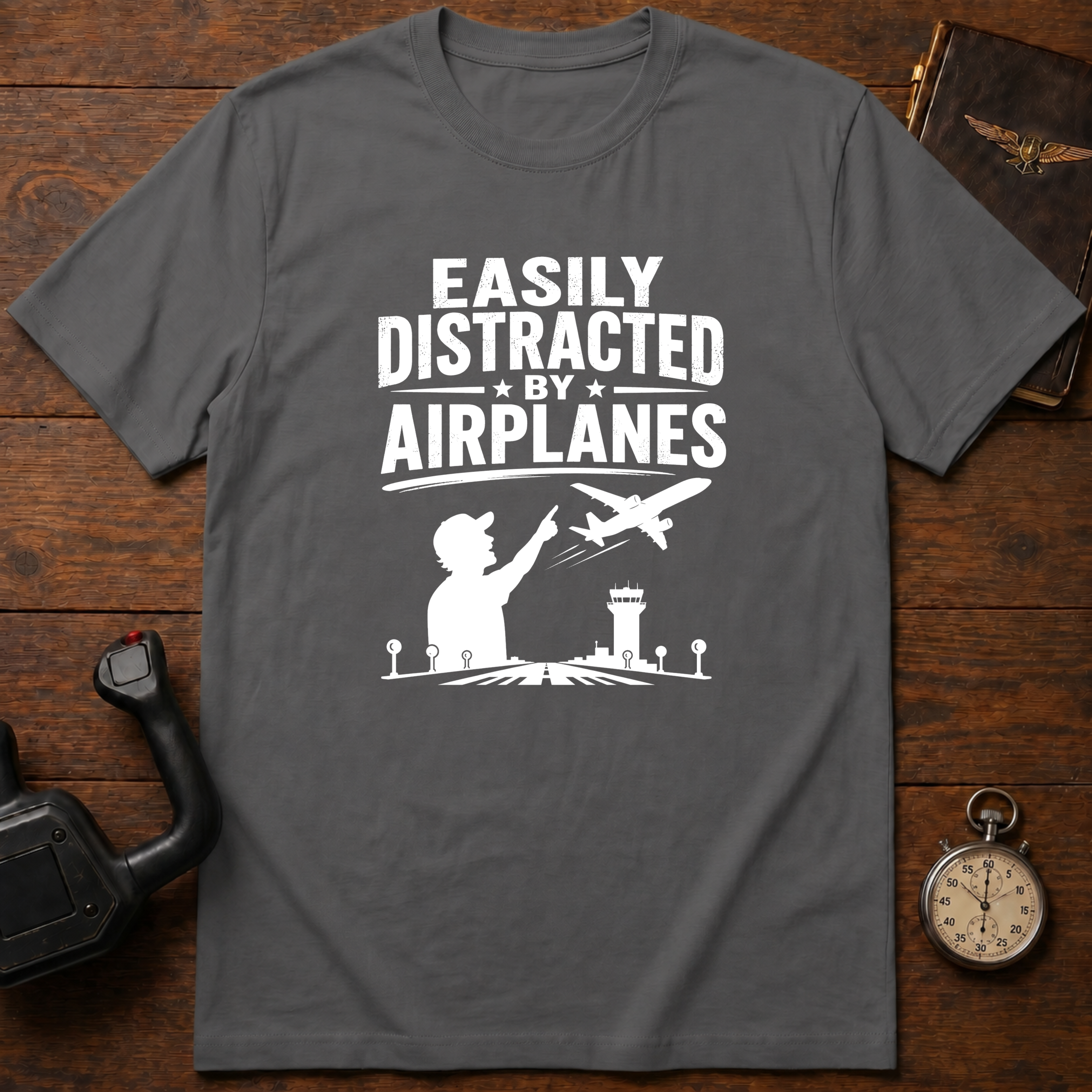 Easily Distracted By Airplanes T-Shirt