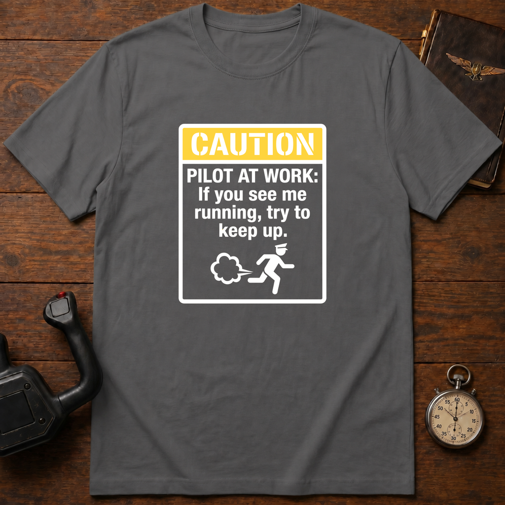 Caution: Pilot At Work T-Shirt
