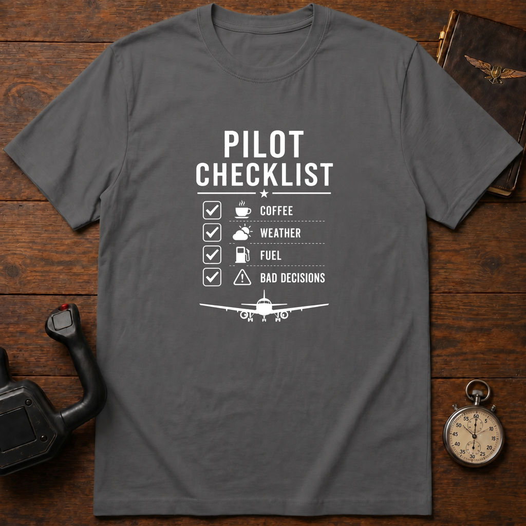 Pilot Checklist T-Shirt