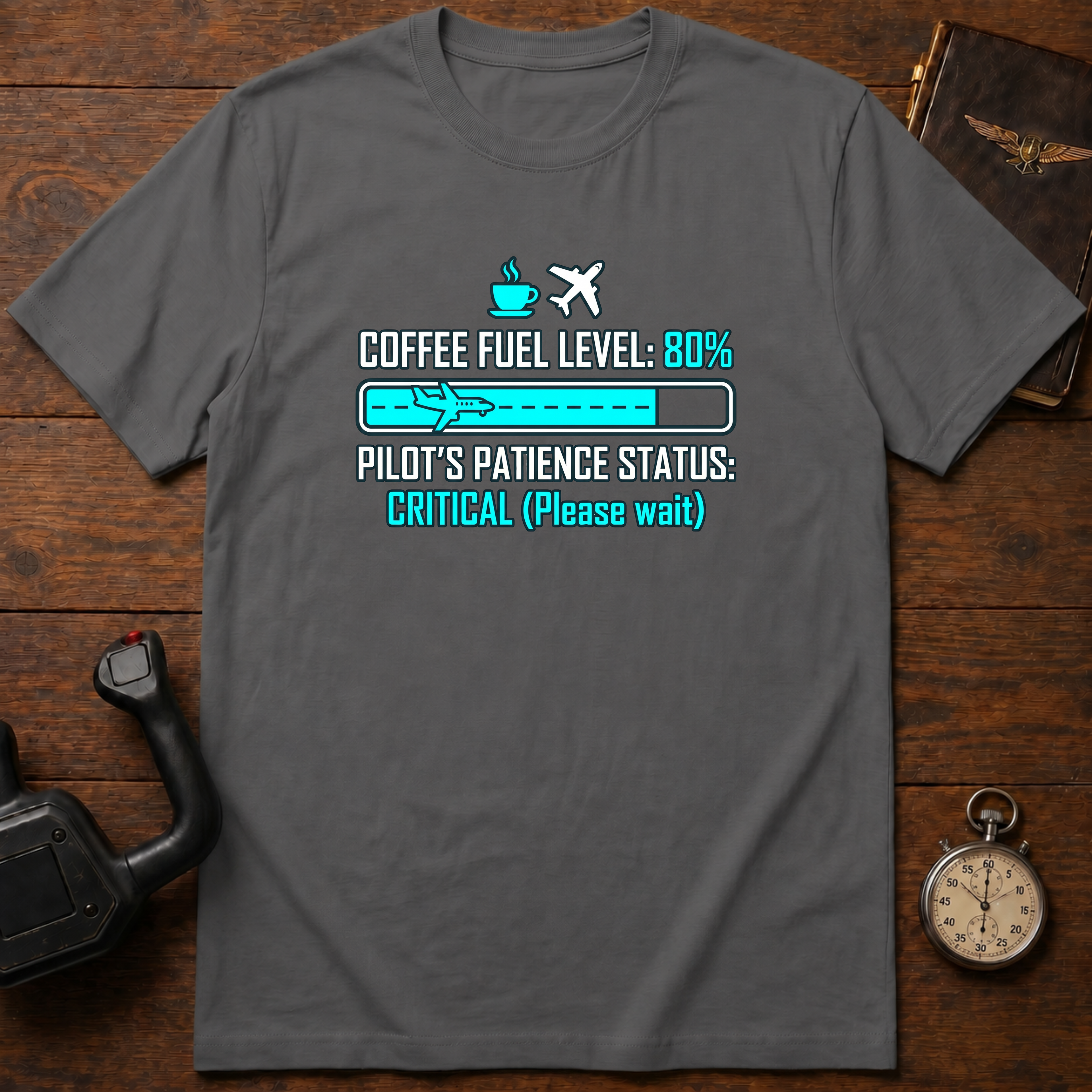 Coffee Fuel Level: 80% T-Shirt