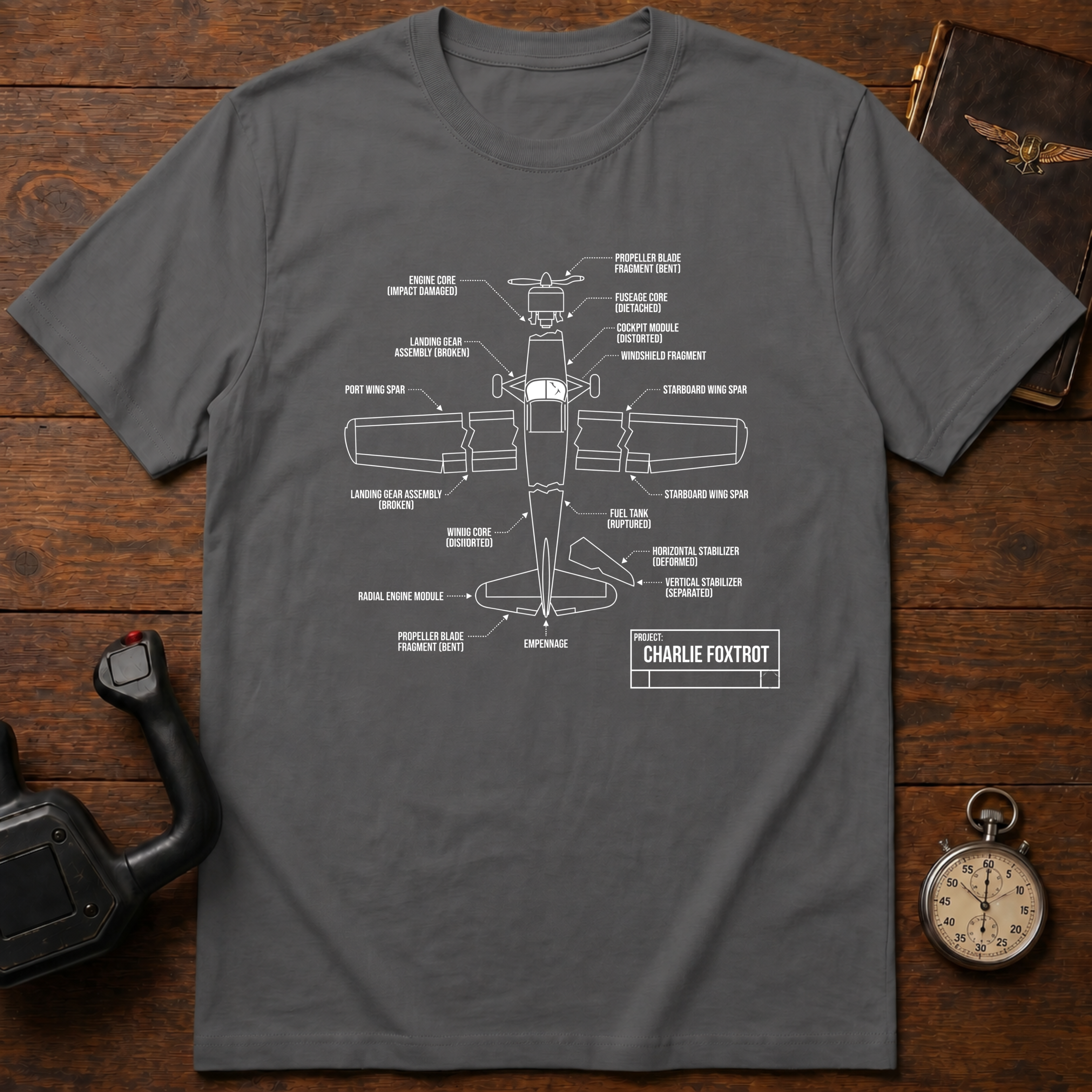 Charlie Foxtrot Schematics T-Shirt