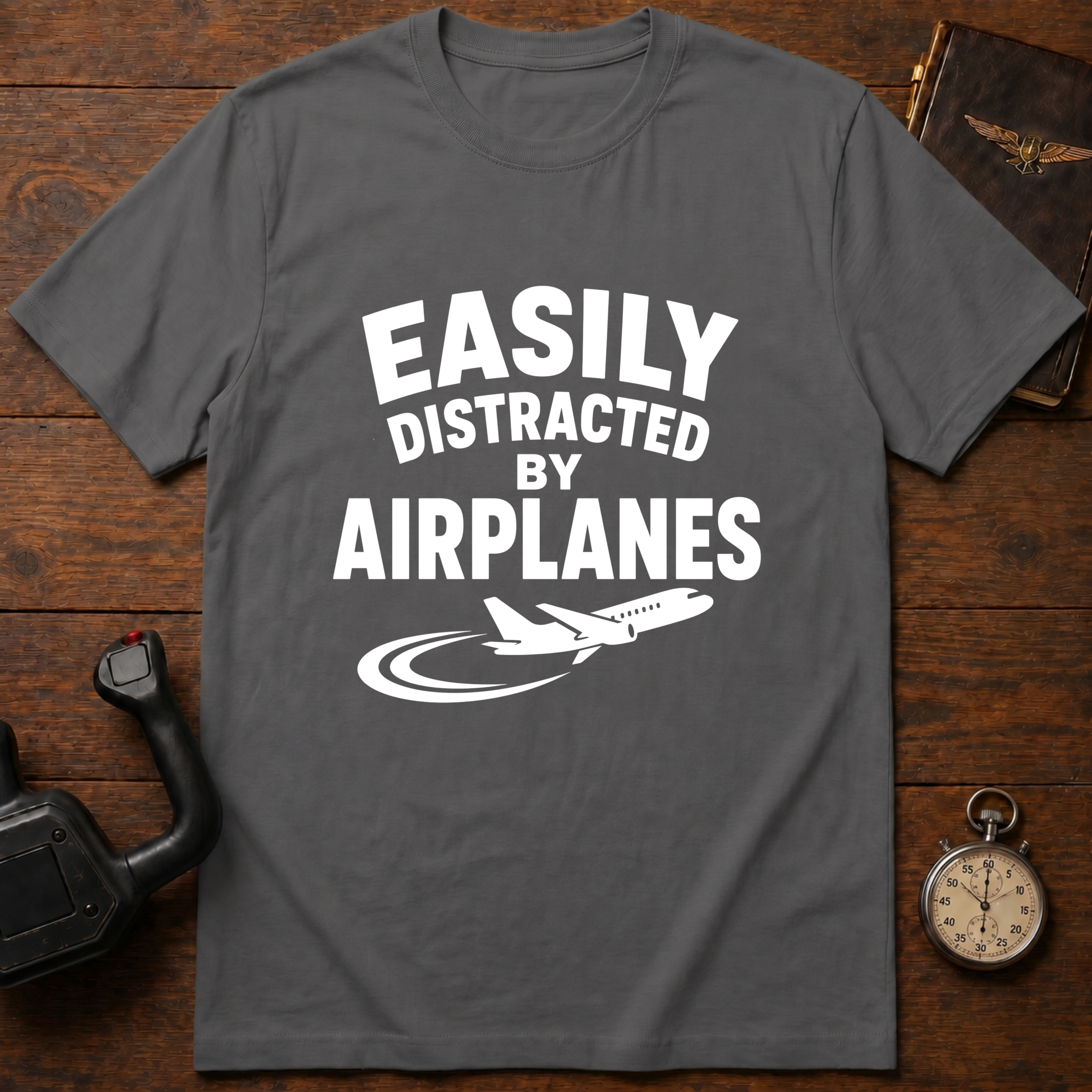 Easily Distracted By Airplanes T-Shirt