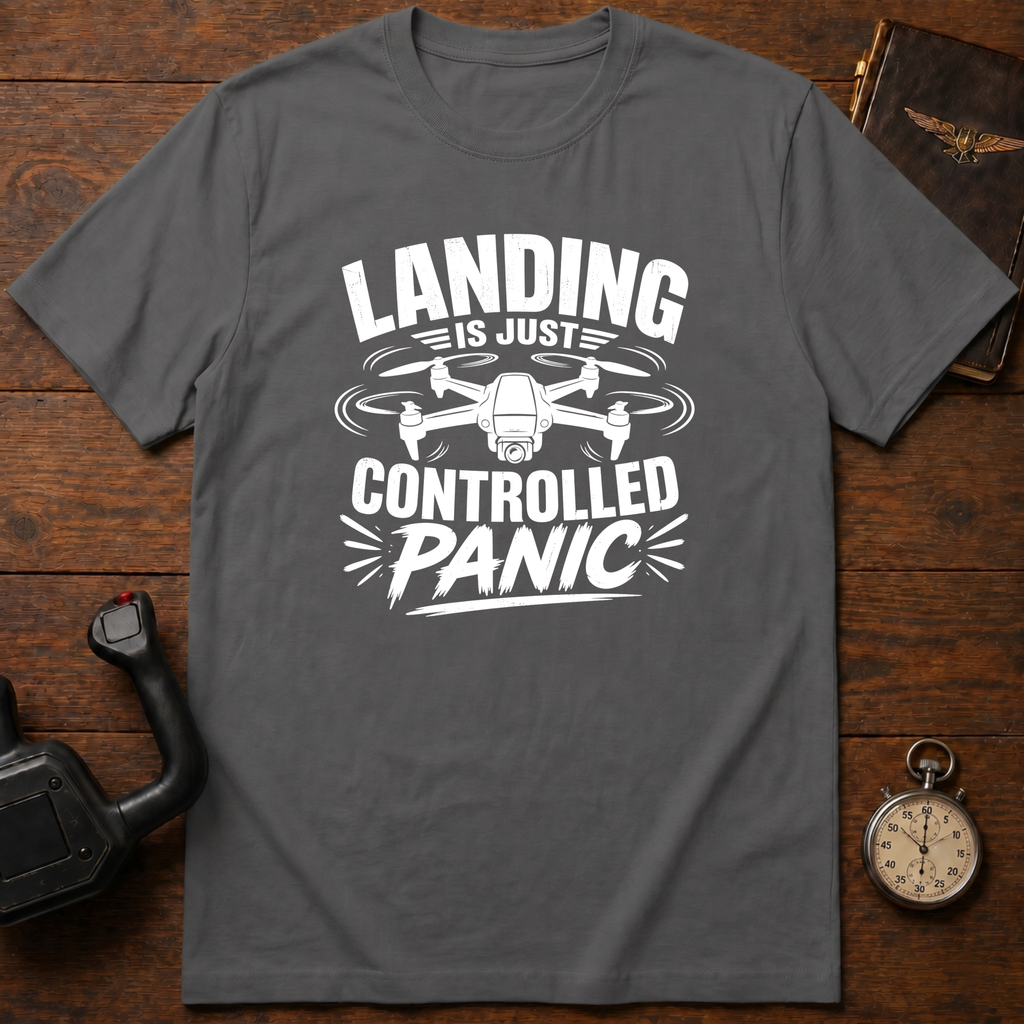Landing Is Just Controlled Panic T-Shirt
