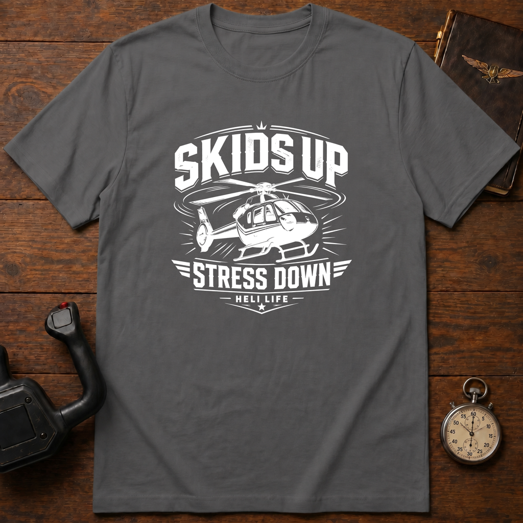 Skids Up Stress Down Mono T-Shirt