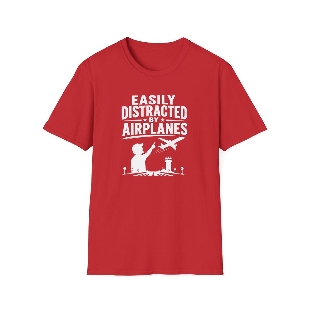 Easily Distracted By Airplanes T-Shirt