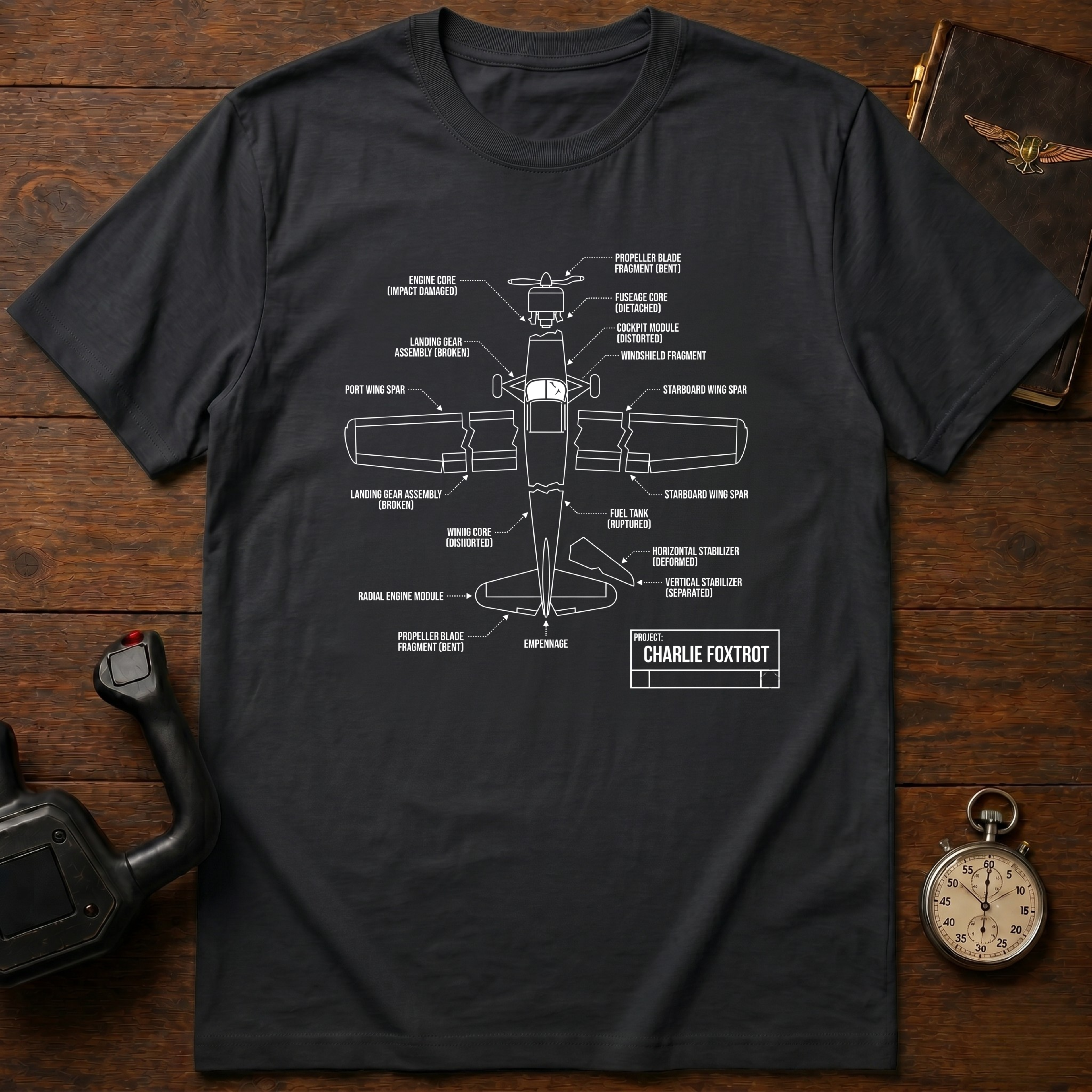 Charlie Foxtrot Schematics T-Shirt