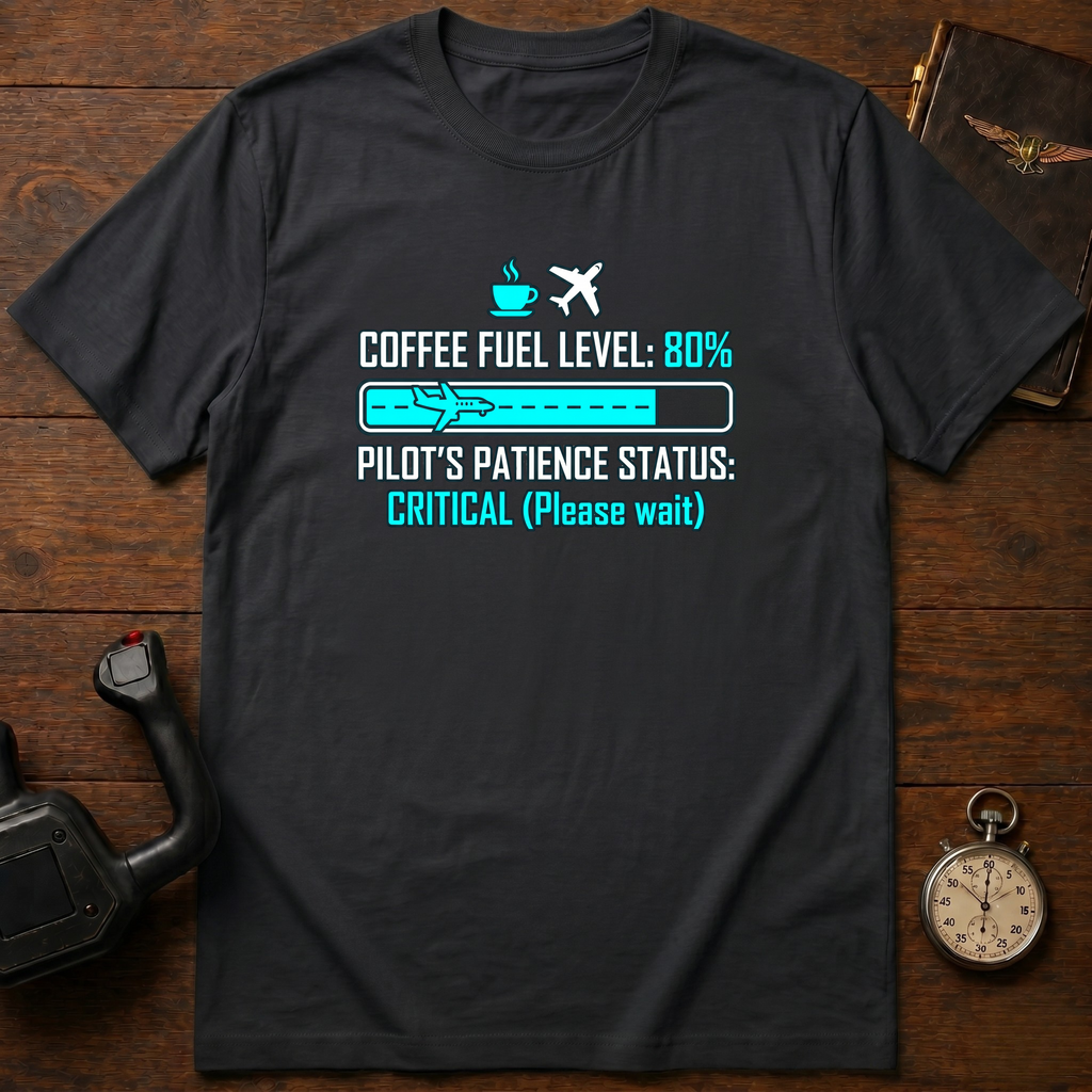 Coffee Fuel Level: 80% T-Shirt