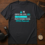 Coffee Fuel Level: 80% T-Shirt