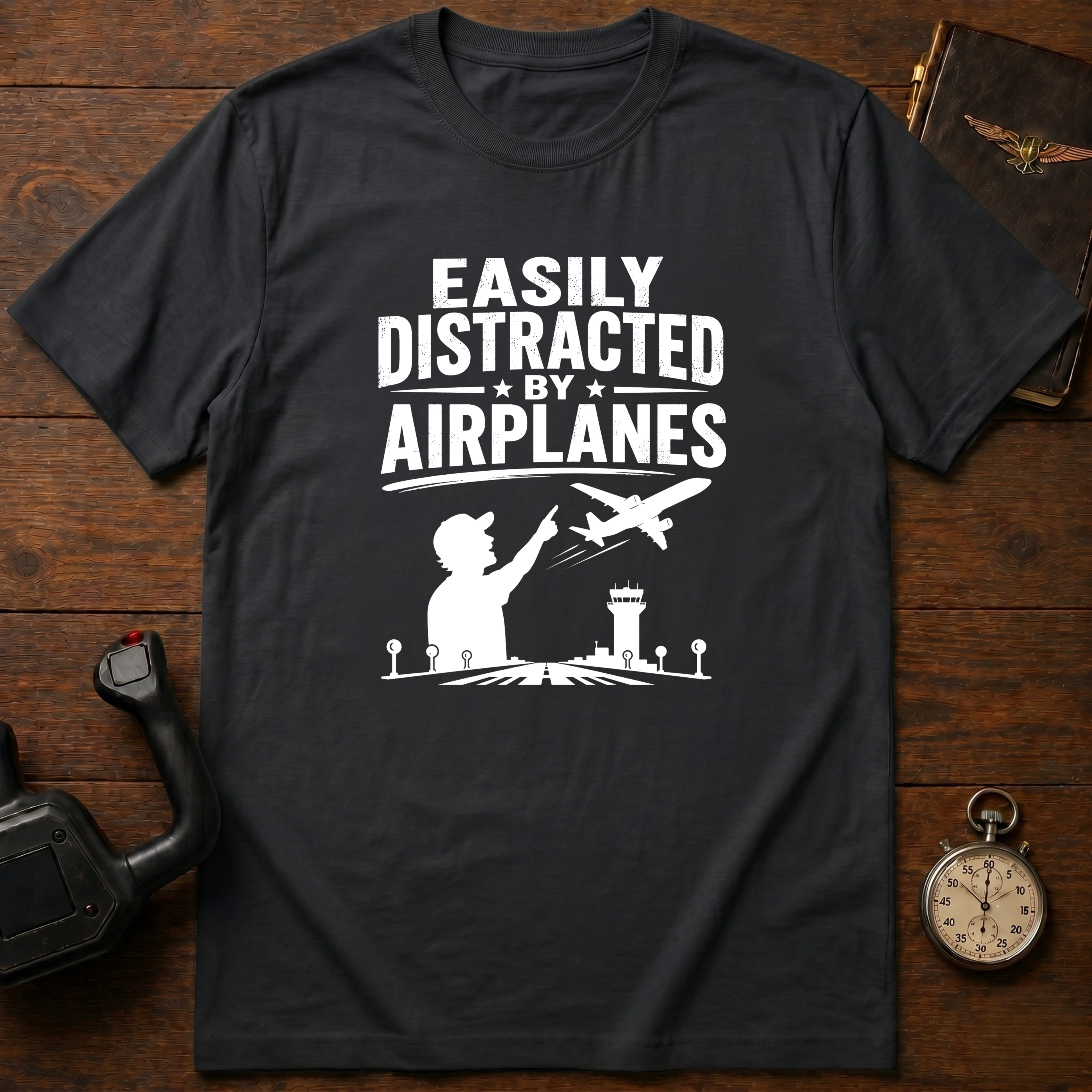 Easily Distracted By Airplanes T-Shirt